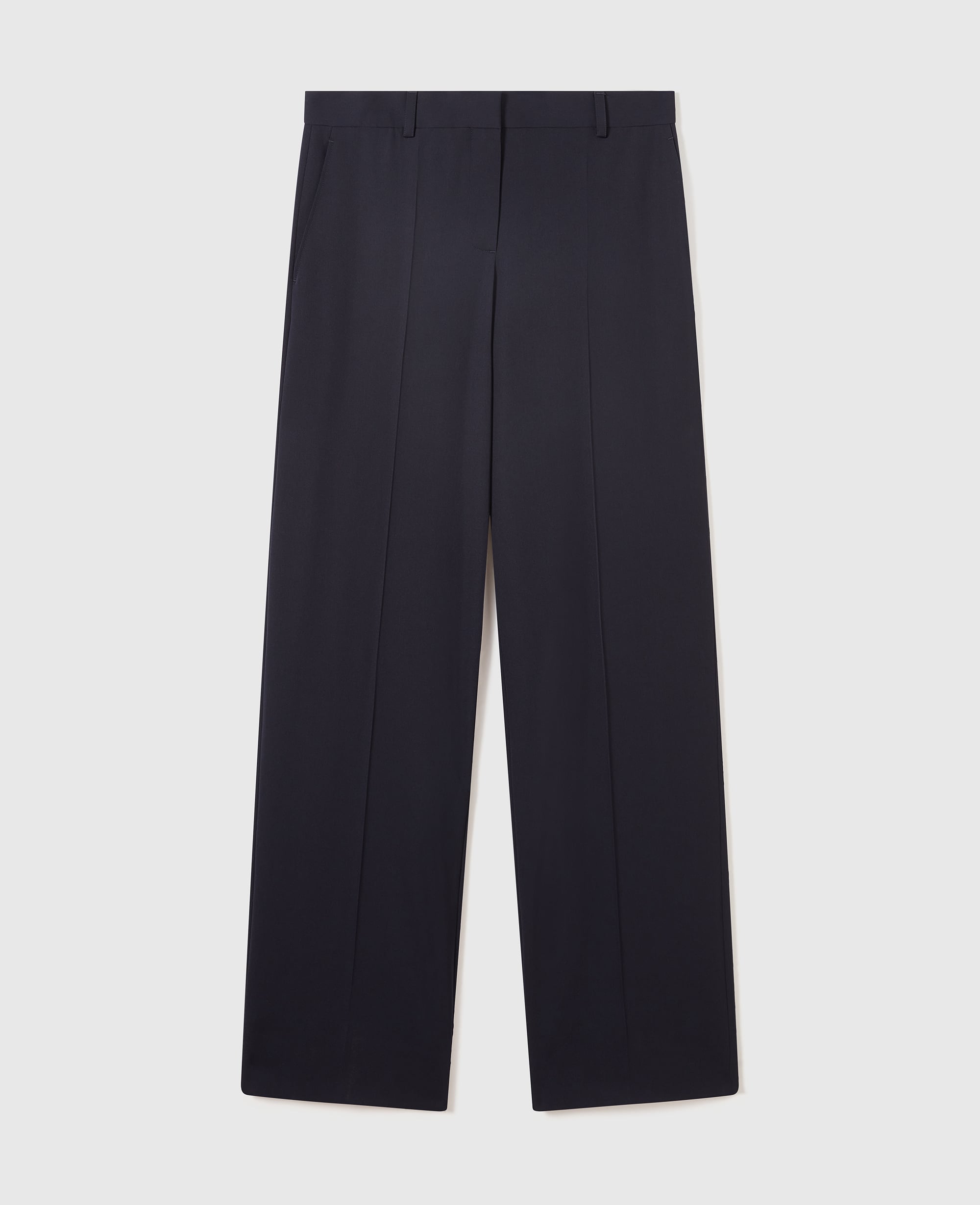 Stella McCartney - Pleated Wide-Leg Trousers, Woman, Ink, Size: 38