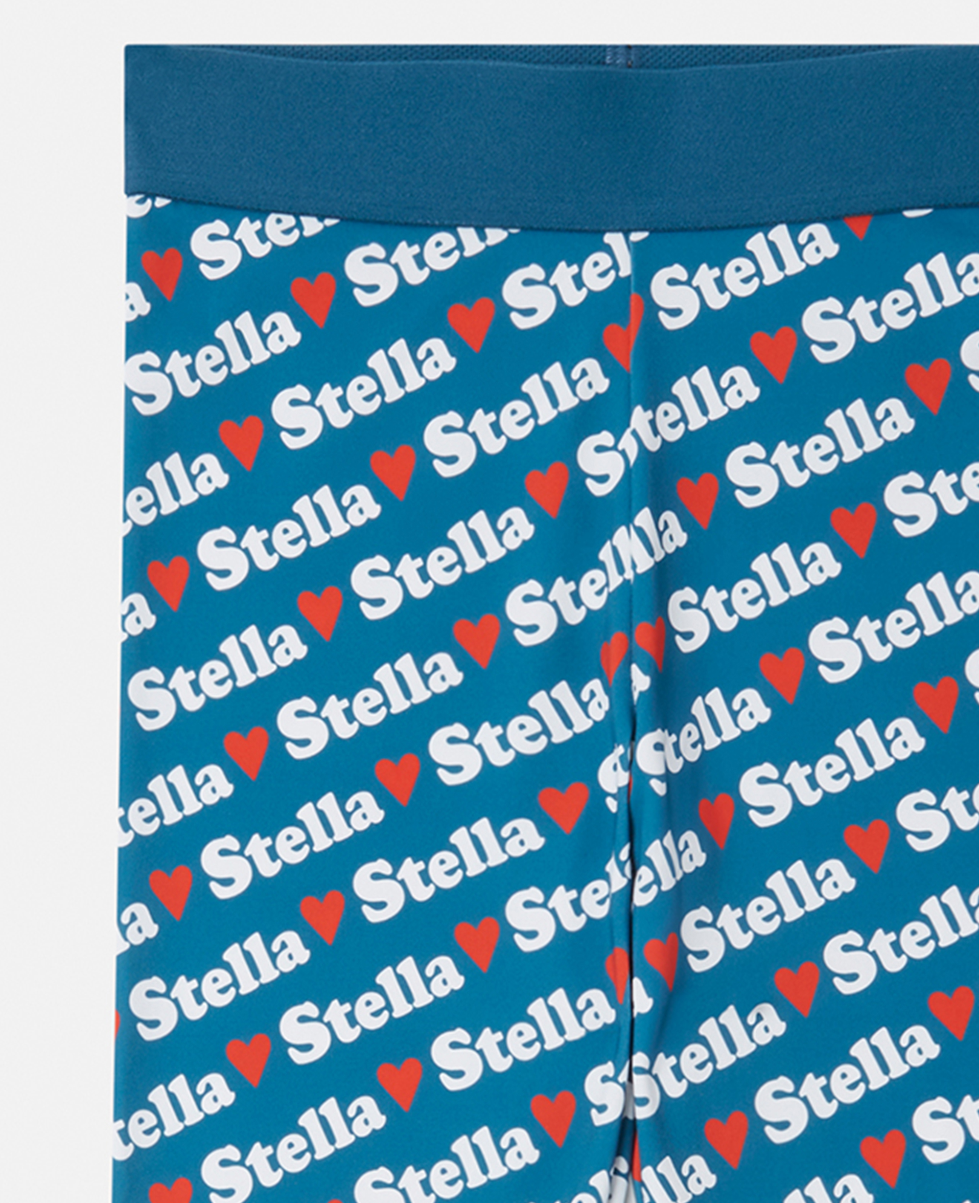 Stella Mccartney Moniker Print Leggings In Blue