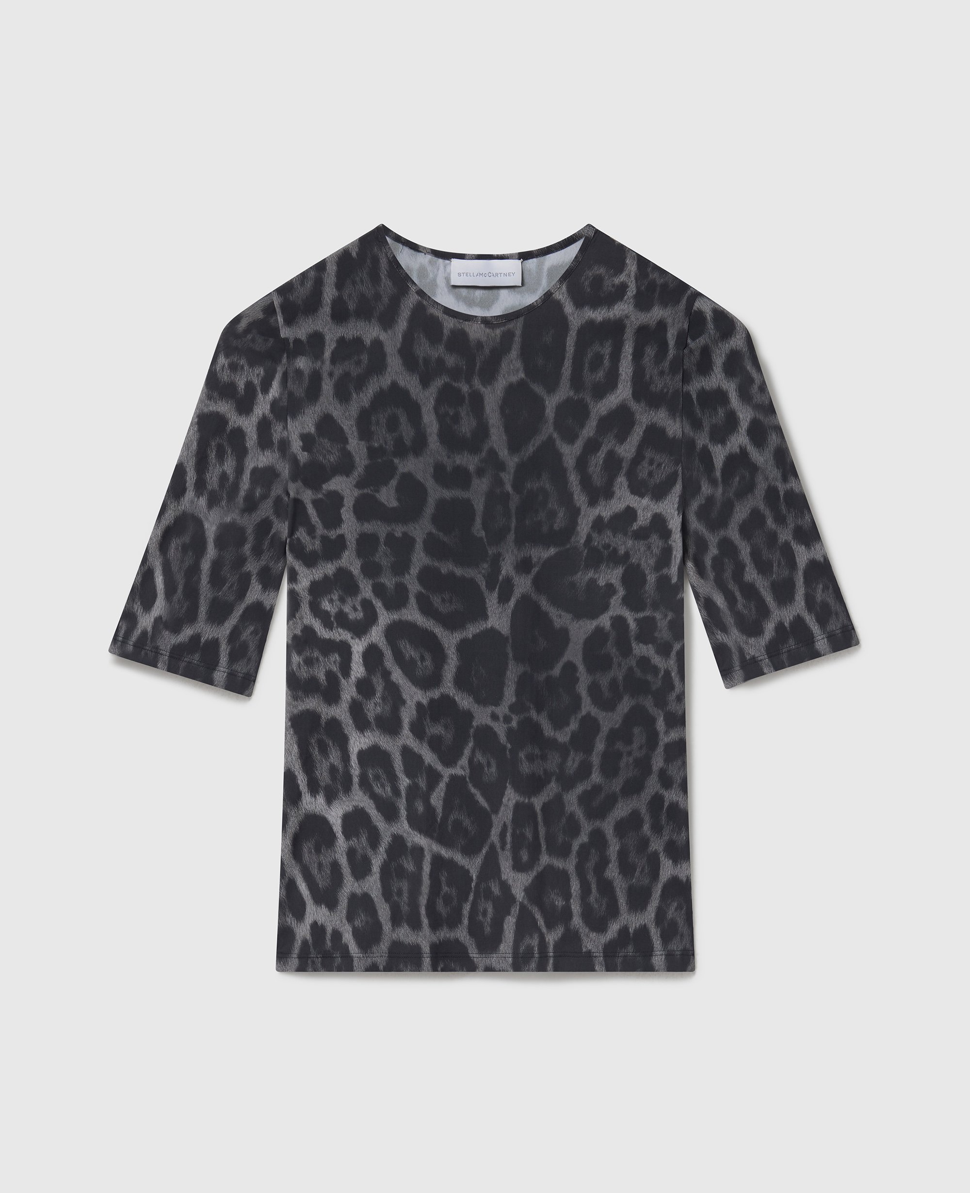 T-shirt à manches courtes avec imprimé léopard, , , Taille: L - Stella McCartney - Modalova