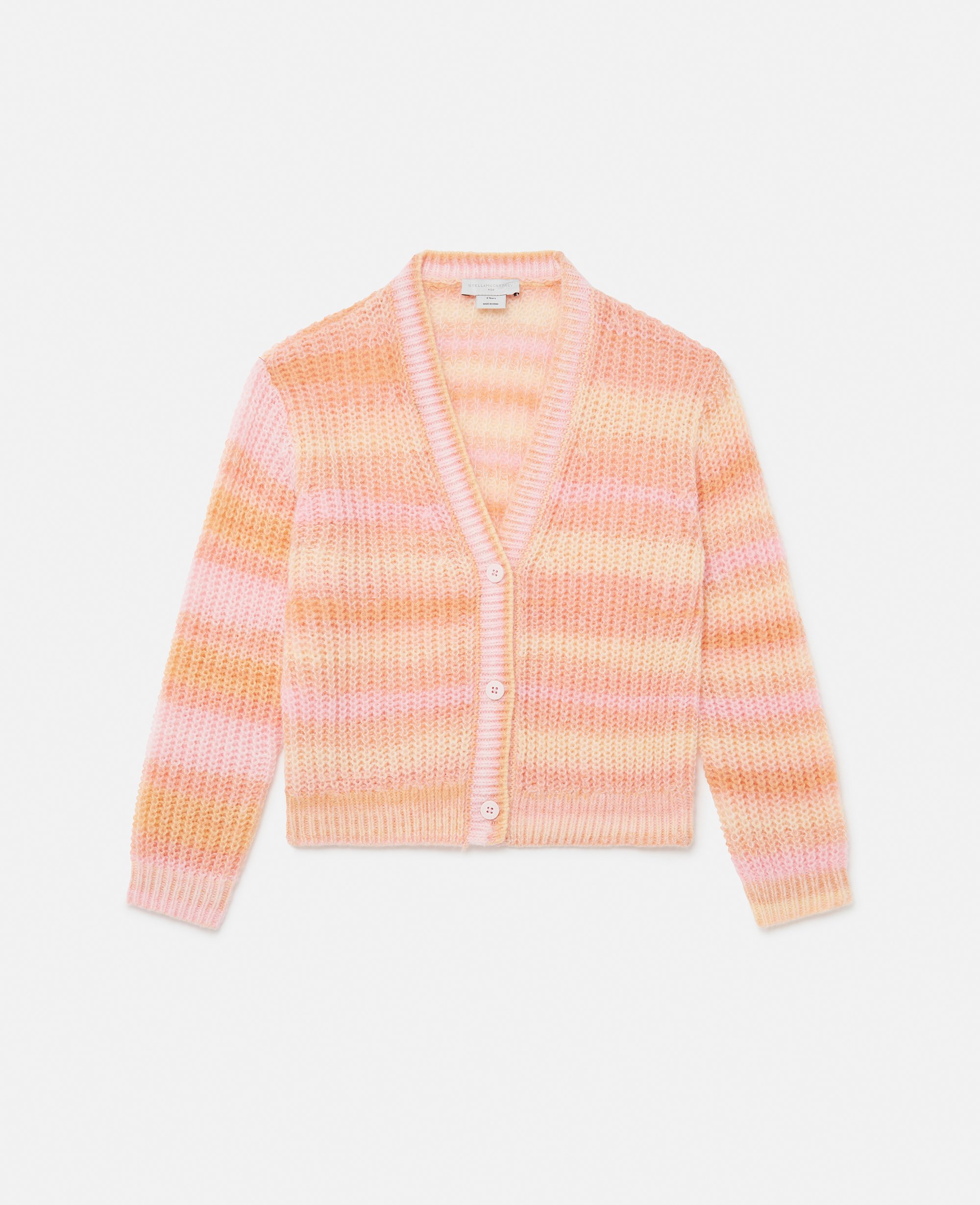 Rainbow Striped Knitted Cardigan, Woman, , Size: 2 - Stella McCartney - Modalova