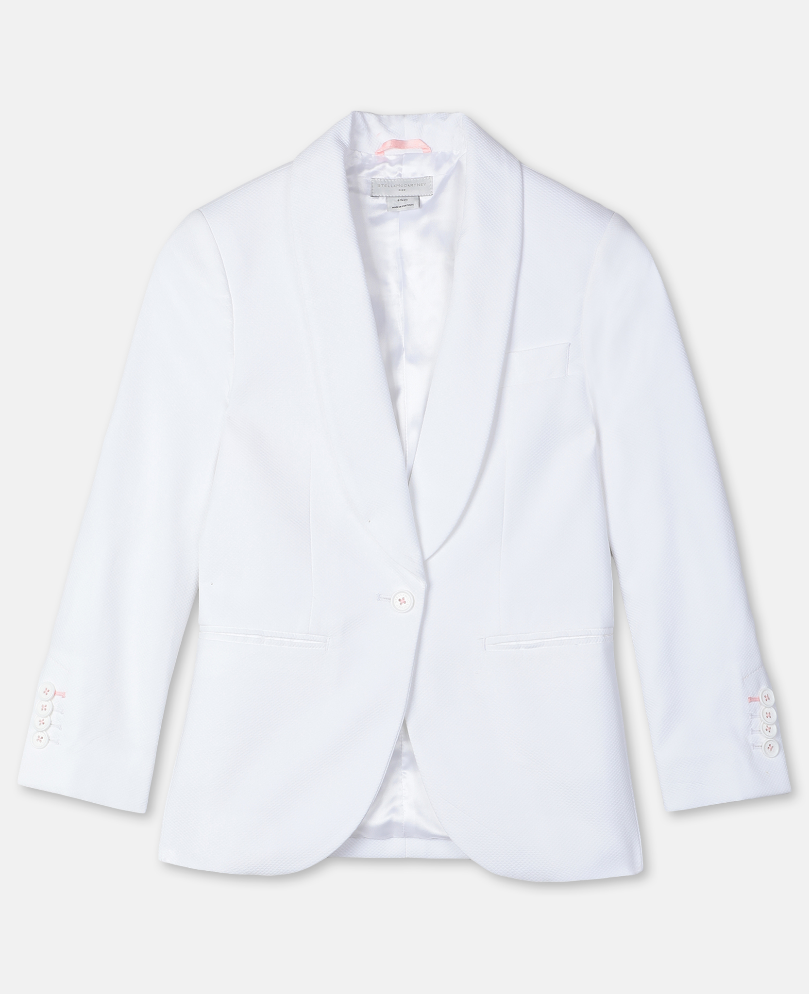 Stella Mccartney Cotton Pique Suit Jacket In Off White Modesens