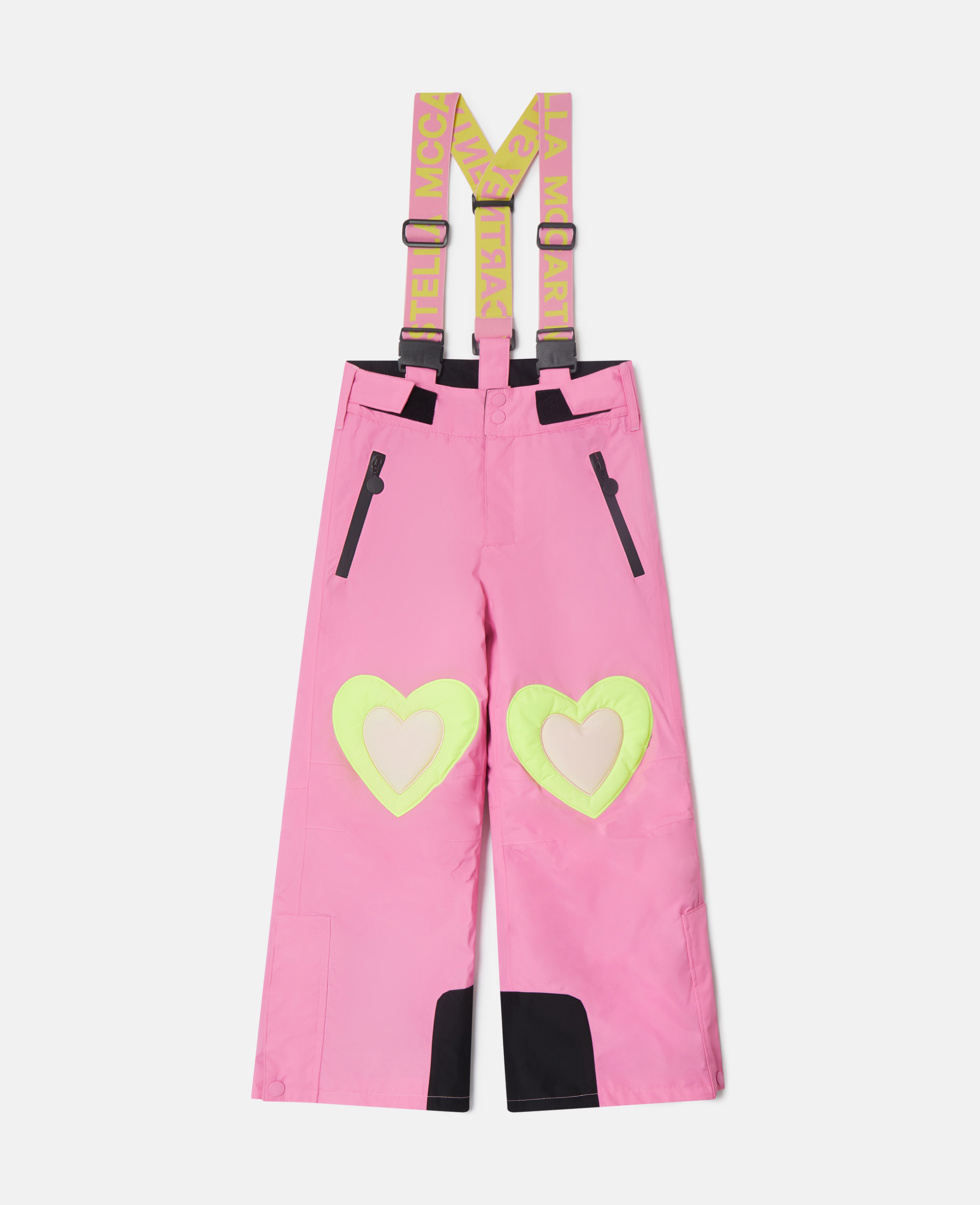 Stella McCartney - Ski-Latzhose mit Herz-Print, Rosa, Größe: 12