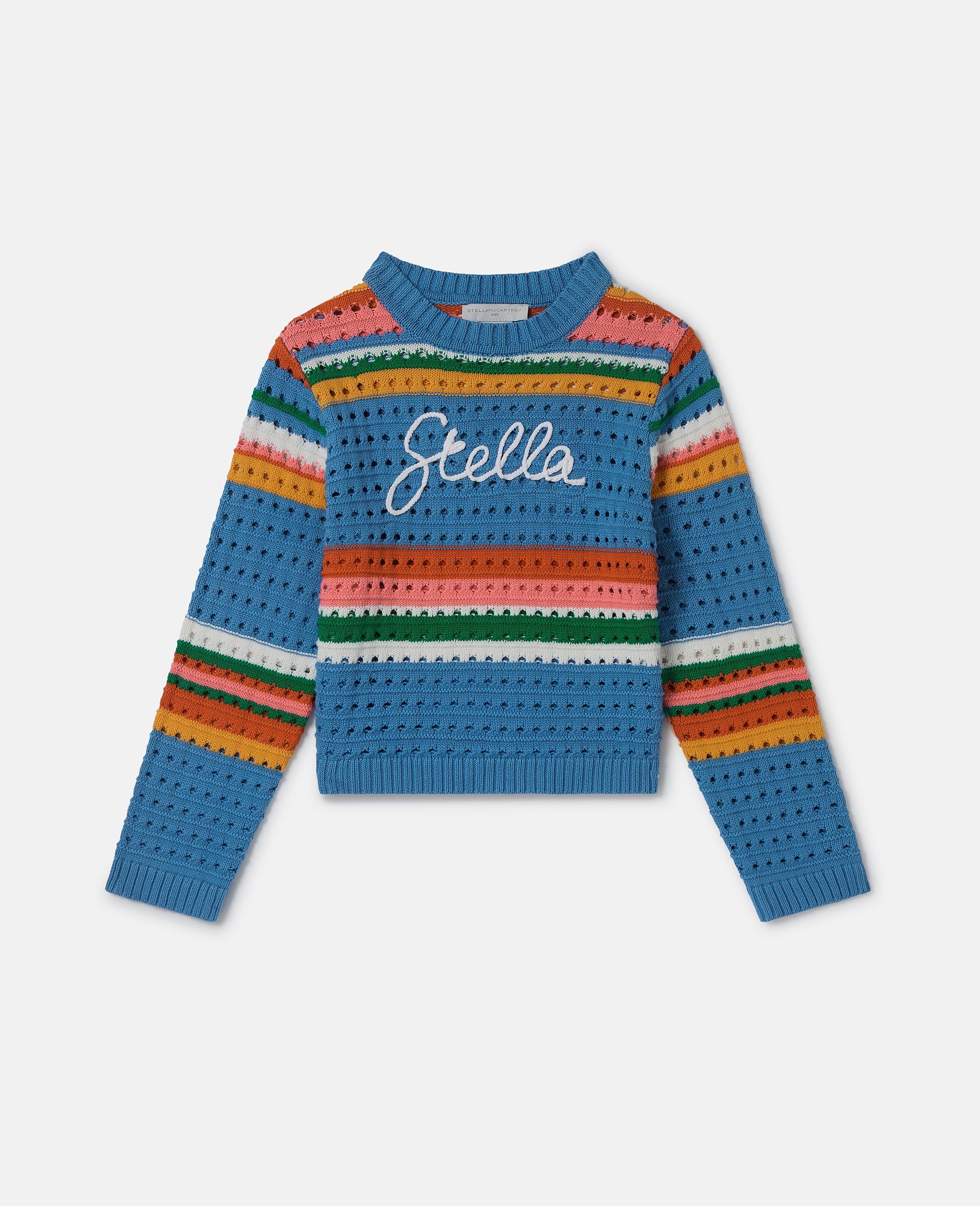 Stella Embroidered Crochet Jumper, , Size: 10 - Stella McCartney - Modalova