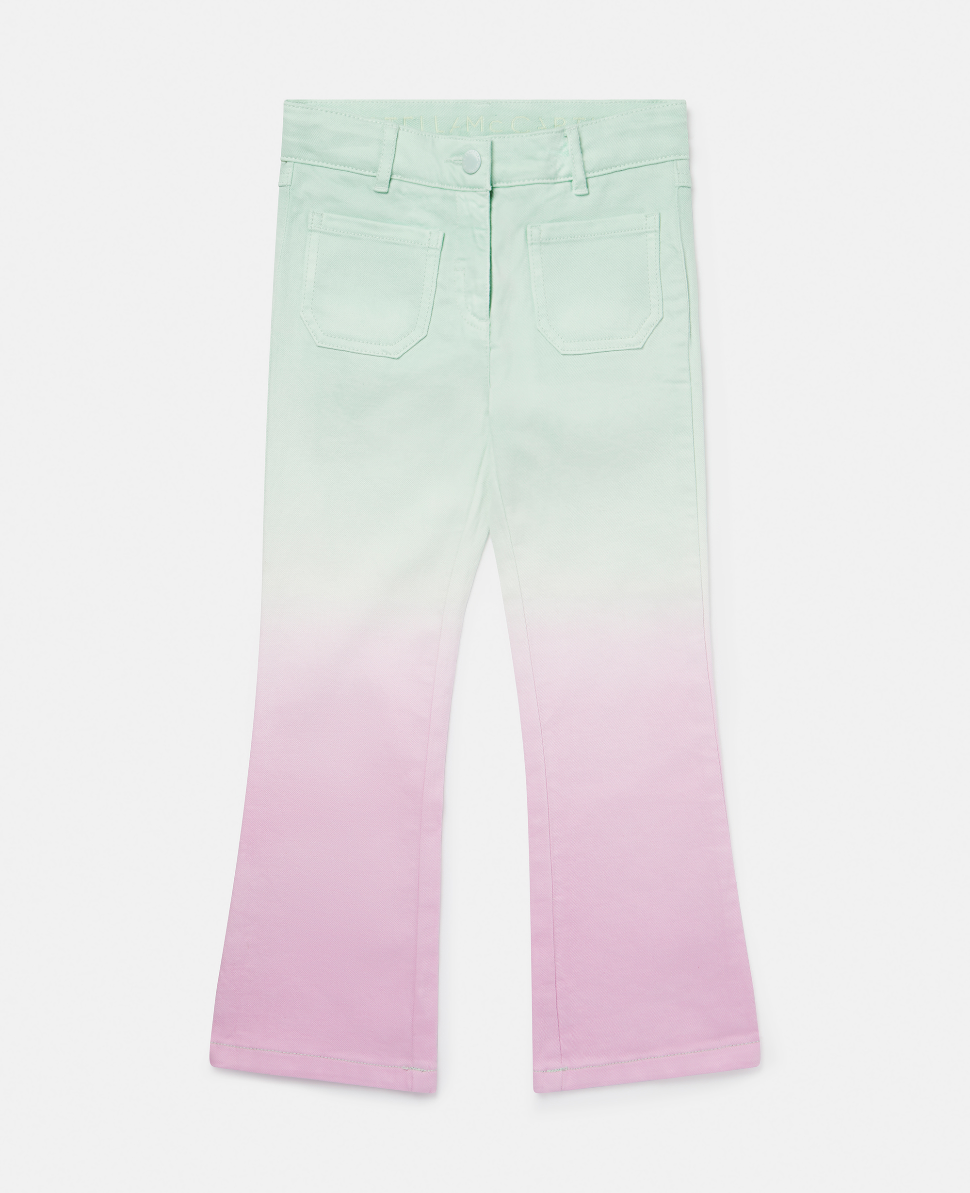 Stella McCartney – Ombré Patch Pocket Straight Leg Jeans, Woman, Pastel Multicolour, Size: 3