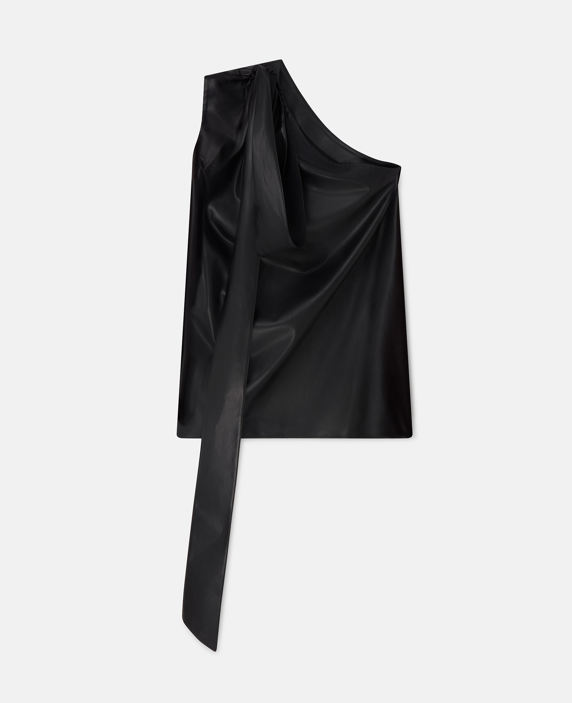 Stella McCartney - Haut foulard à une épaule Alter Mat, Femme, Noir, Taille: 42