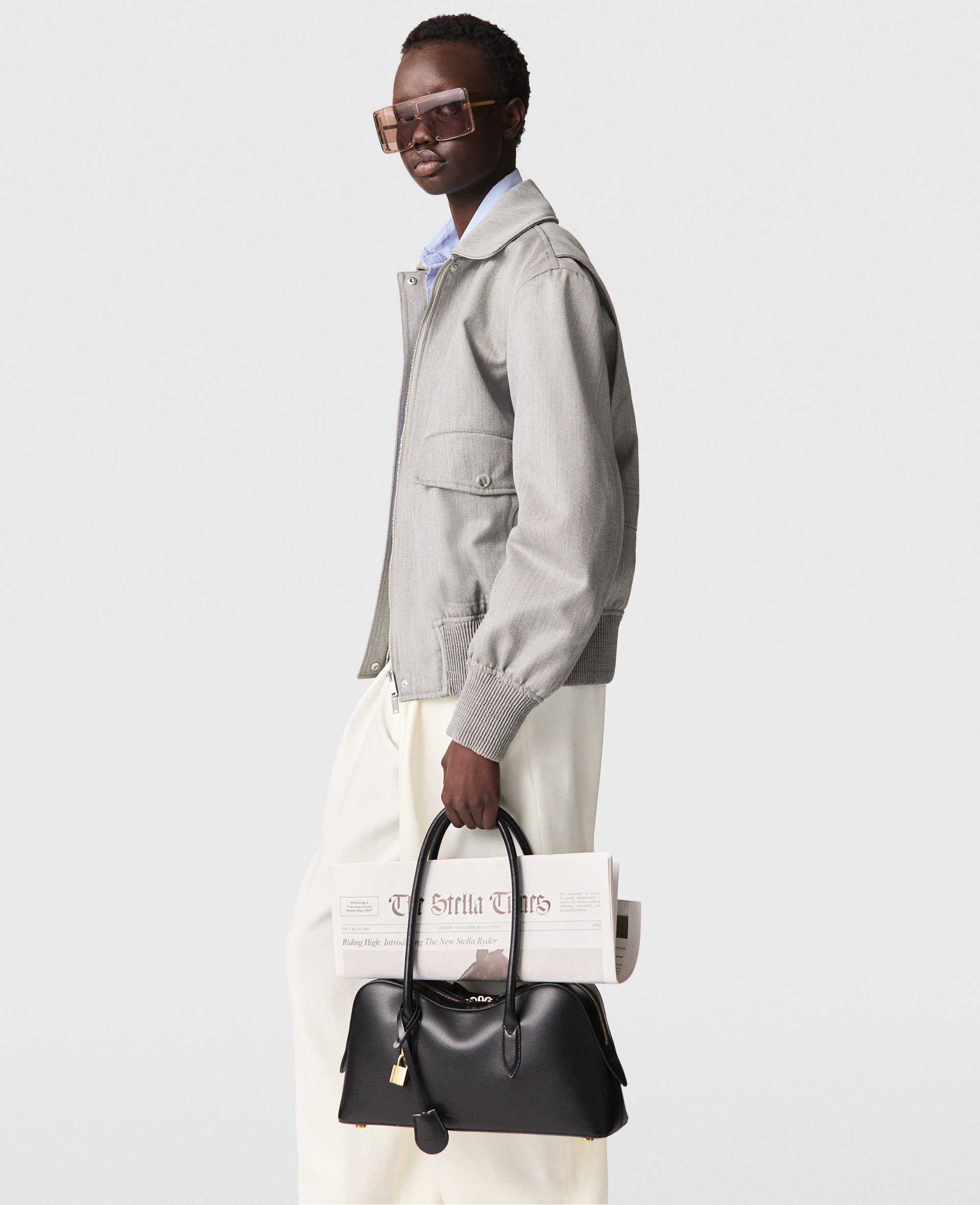 Bomber a coupe carree avec col, , , Taille: 34 - Stella McCartney - Modalova