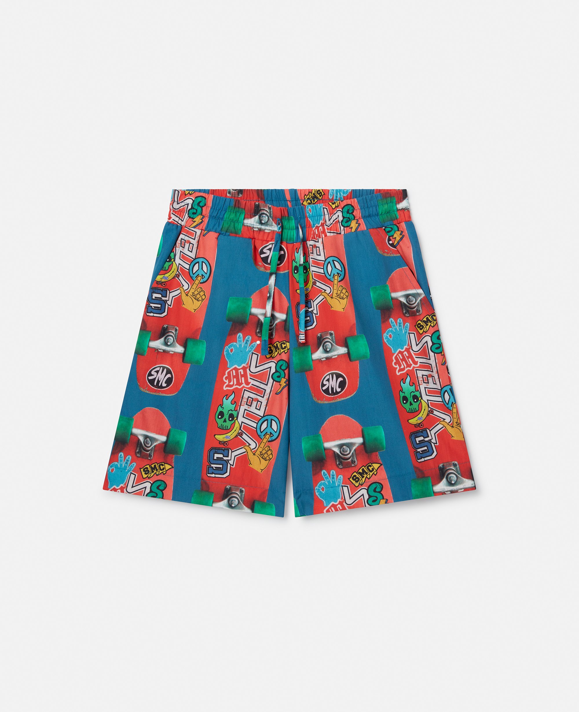 Skateboard Print Shorts, /, Size: 5 - Stella McCartney - Modalova