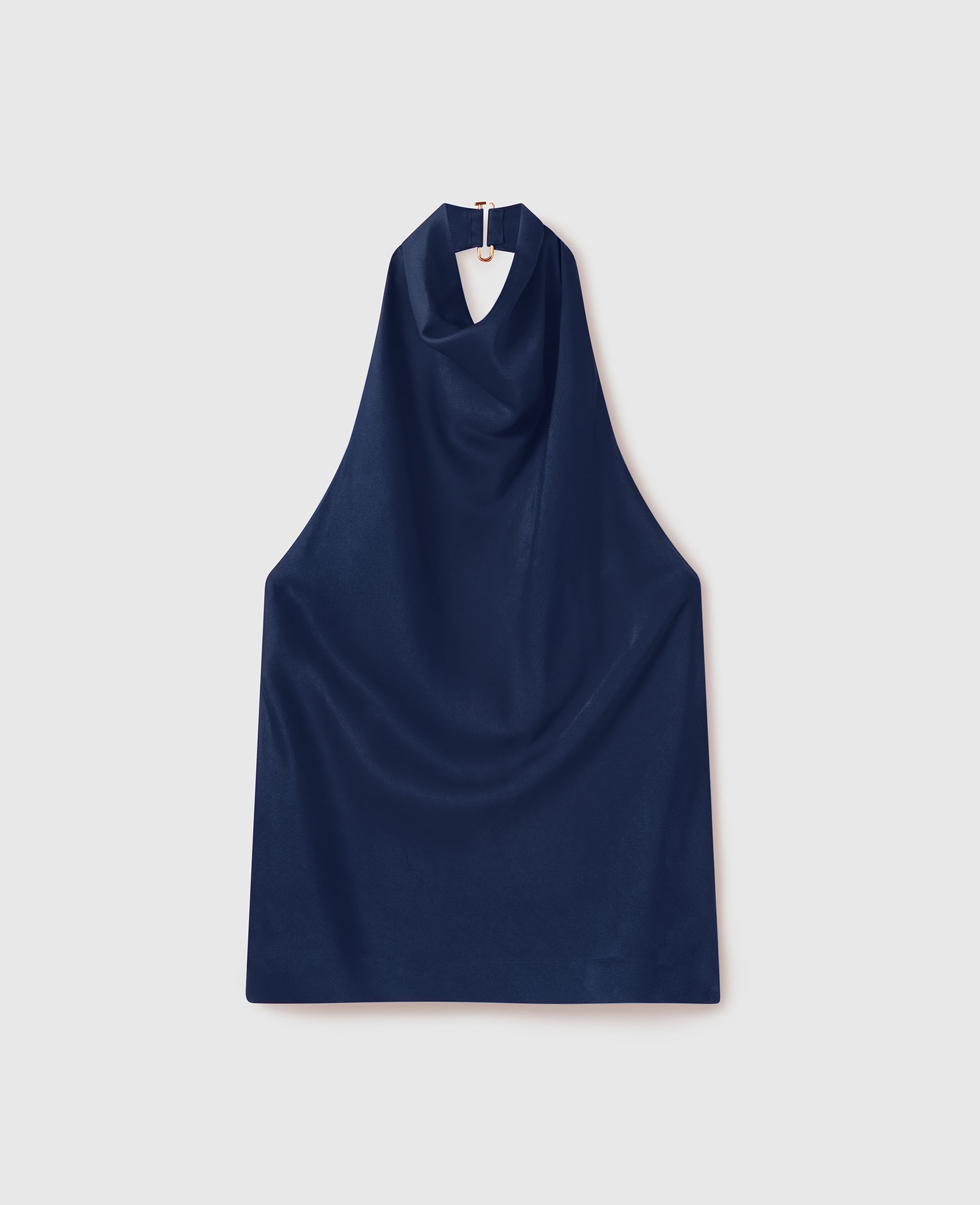 Stella McCartney - Top in Raso con Scollo all'Americana, , Taglia: 36