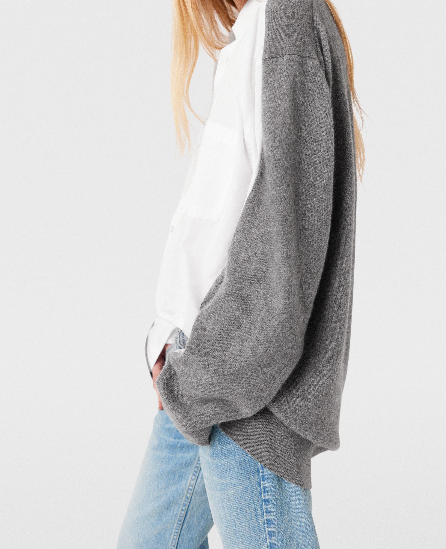 Pull a manches longues avec details de chemise, , , Taille: L - Stella McCartney - Modalova