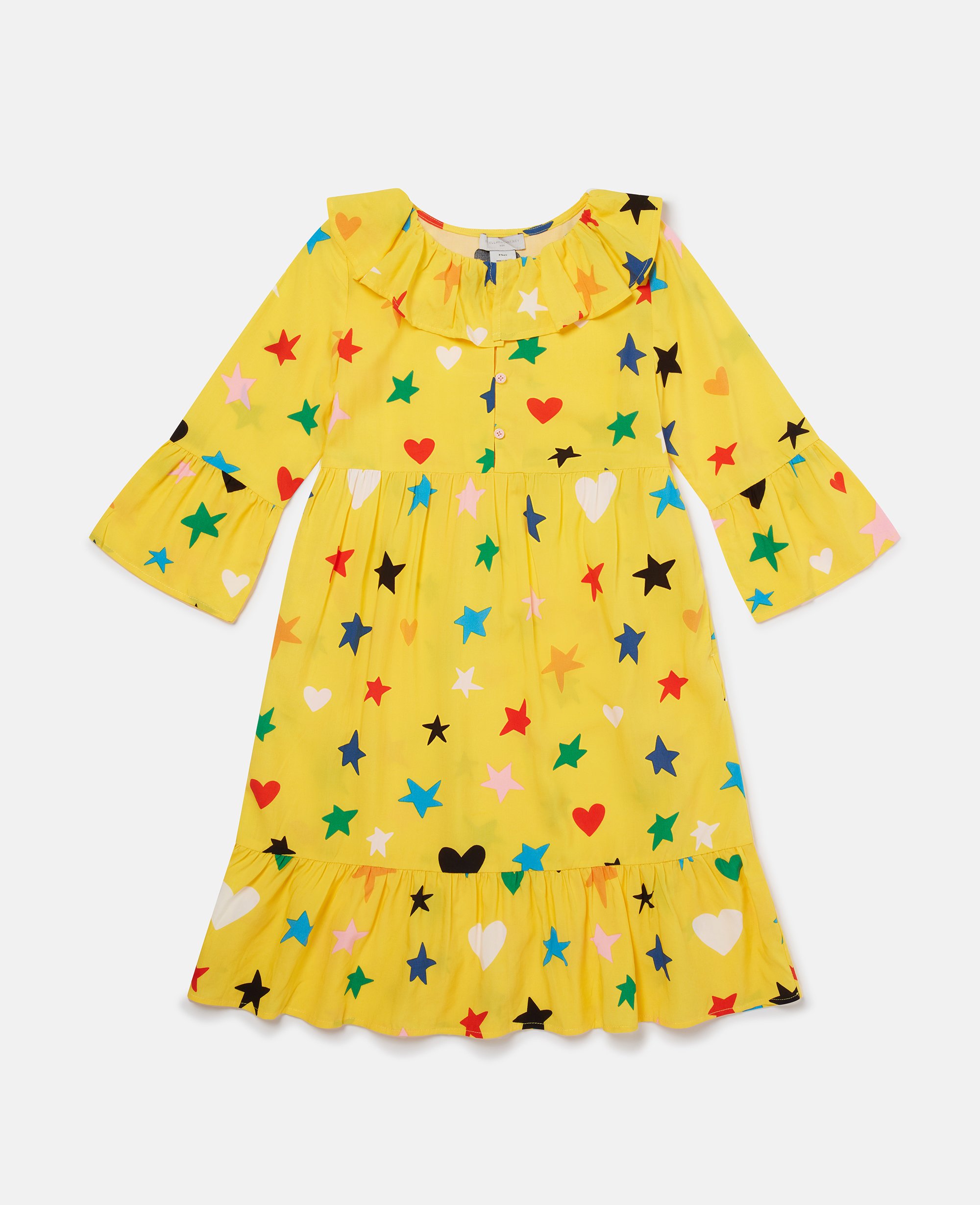 Star Print Long Sleeve Dress, , Size: 8 - Stella McCartney - Modalova