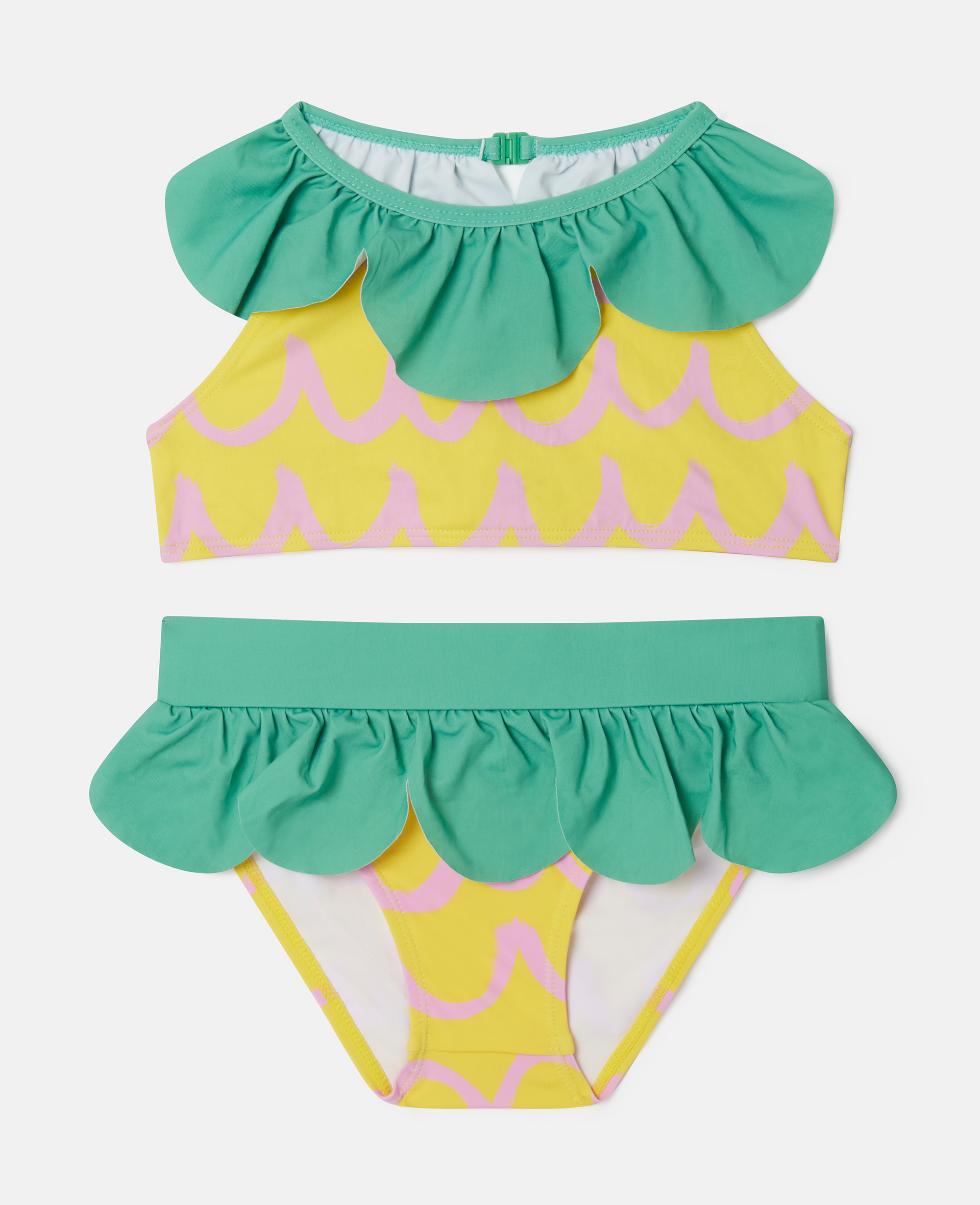 stella mccartney - pineapple bikini set, femme, yellow, taille: 5