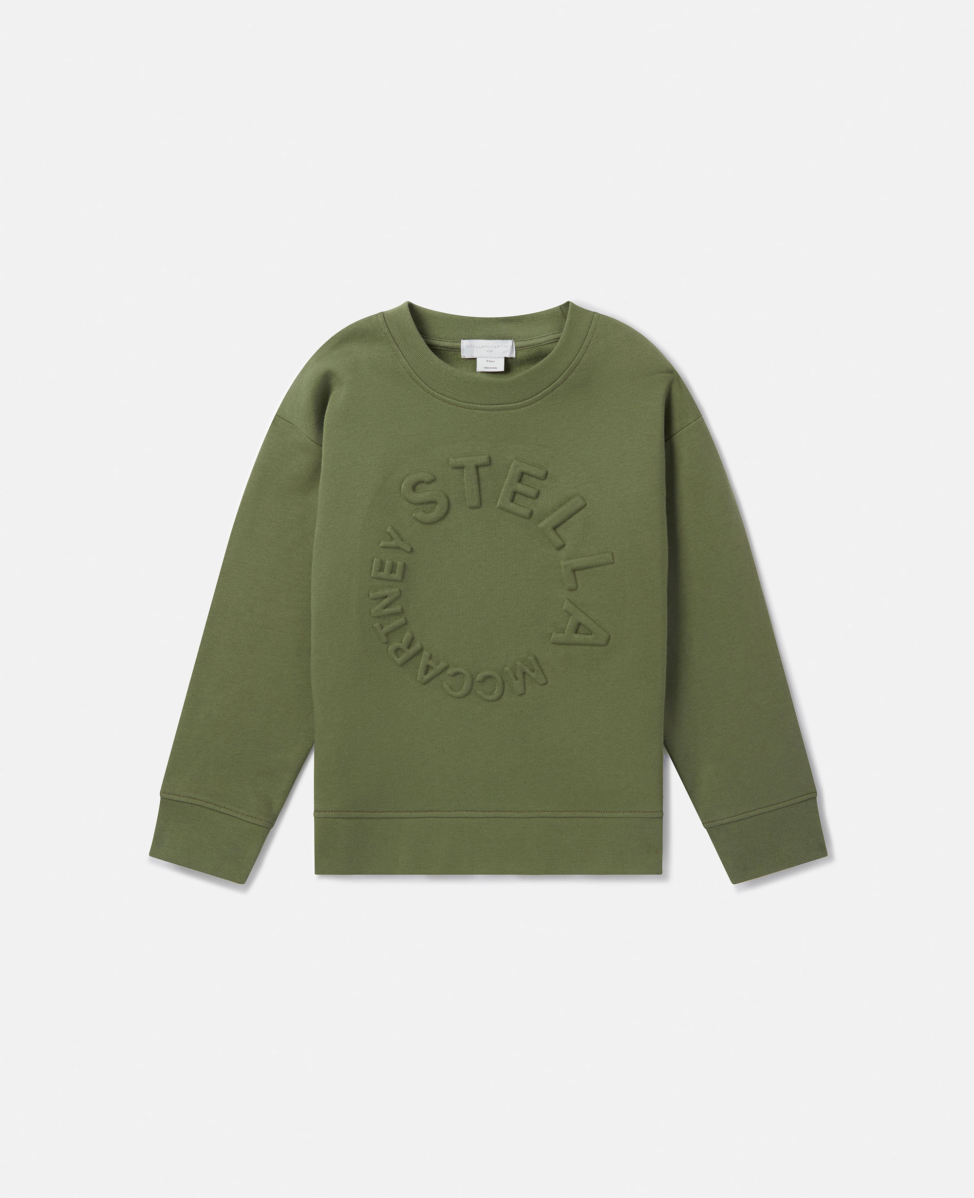 Stella Mccartney Circular Logo Embroidery Sweatshirt In Green