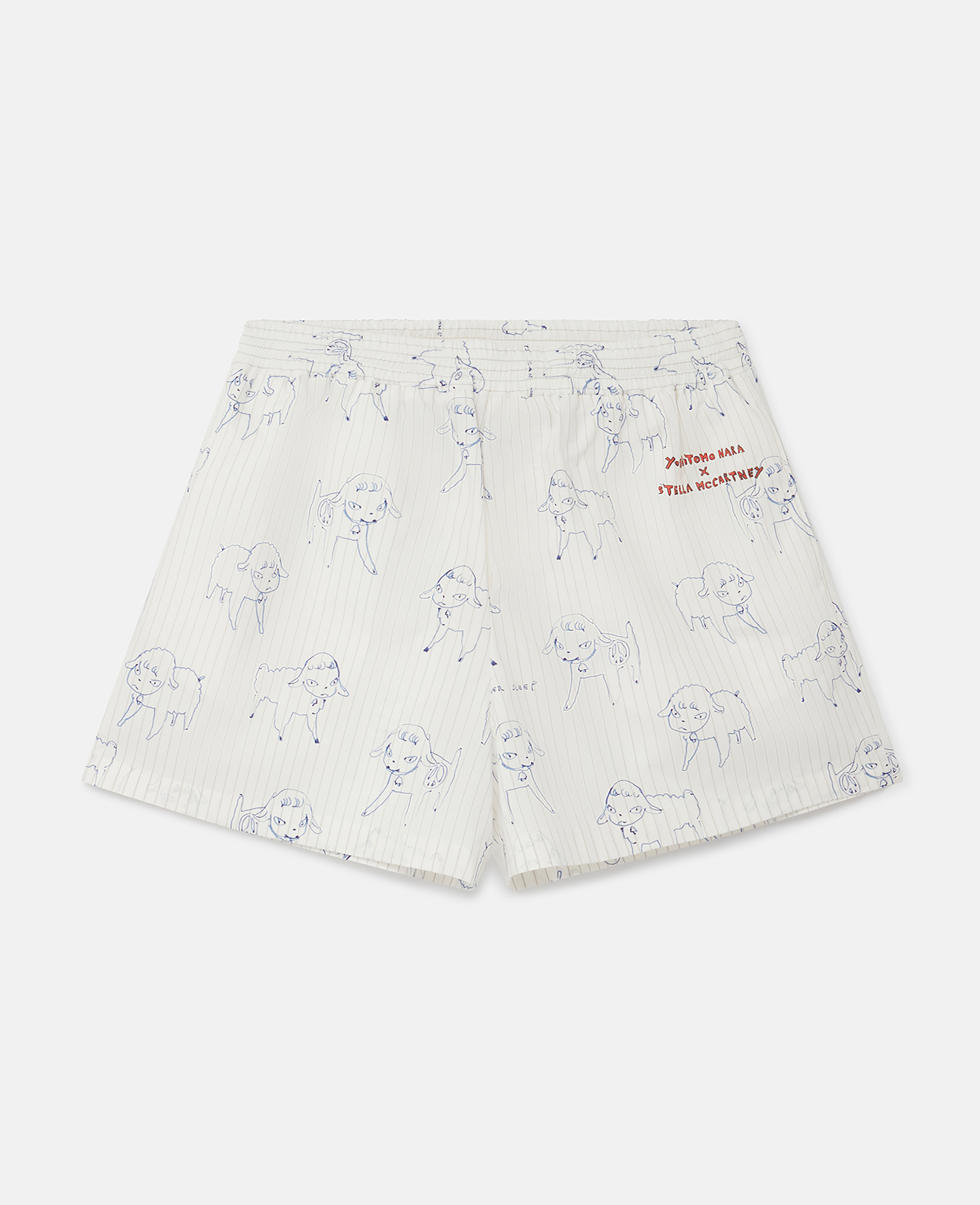 STELLA MCCARTNEY SHEEP CAN NEVER SLEEP PRINT SHORTS