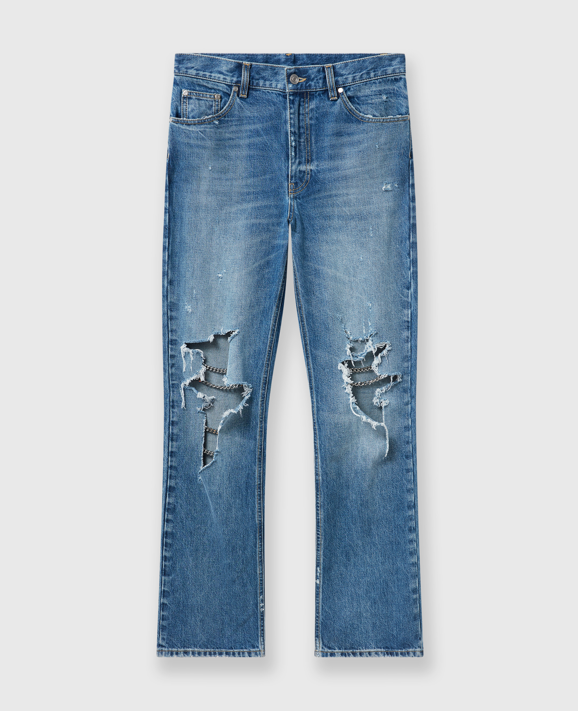 Jean bootcut avec chaine Falabella aux genoux, , , Taille: 24 - Stella McCartney - Modalova