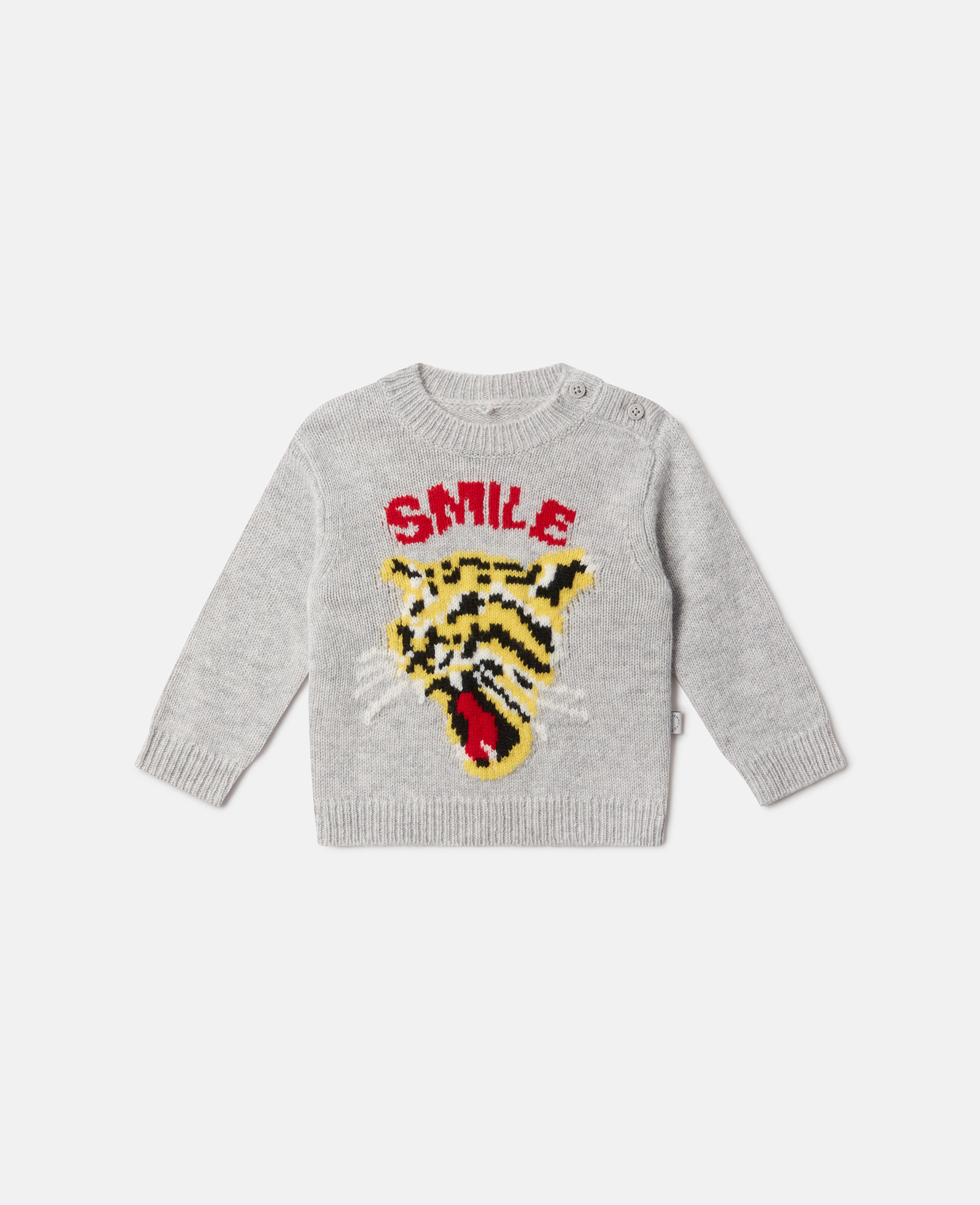 Stella McCartney - Pullover mit lächelndem Leoparden-Motiv, , Größe: 36M