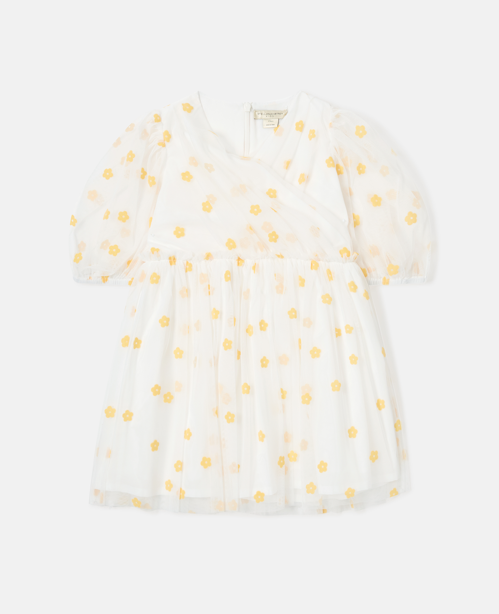 Stella McCartney - Floral Print Puff Sleeve Dress, , Size: 6