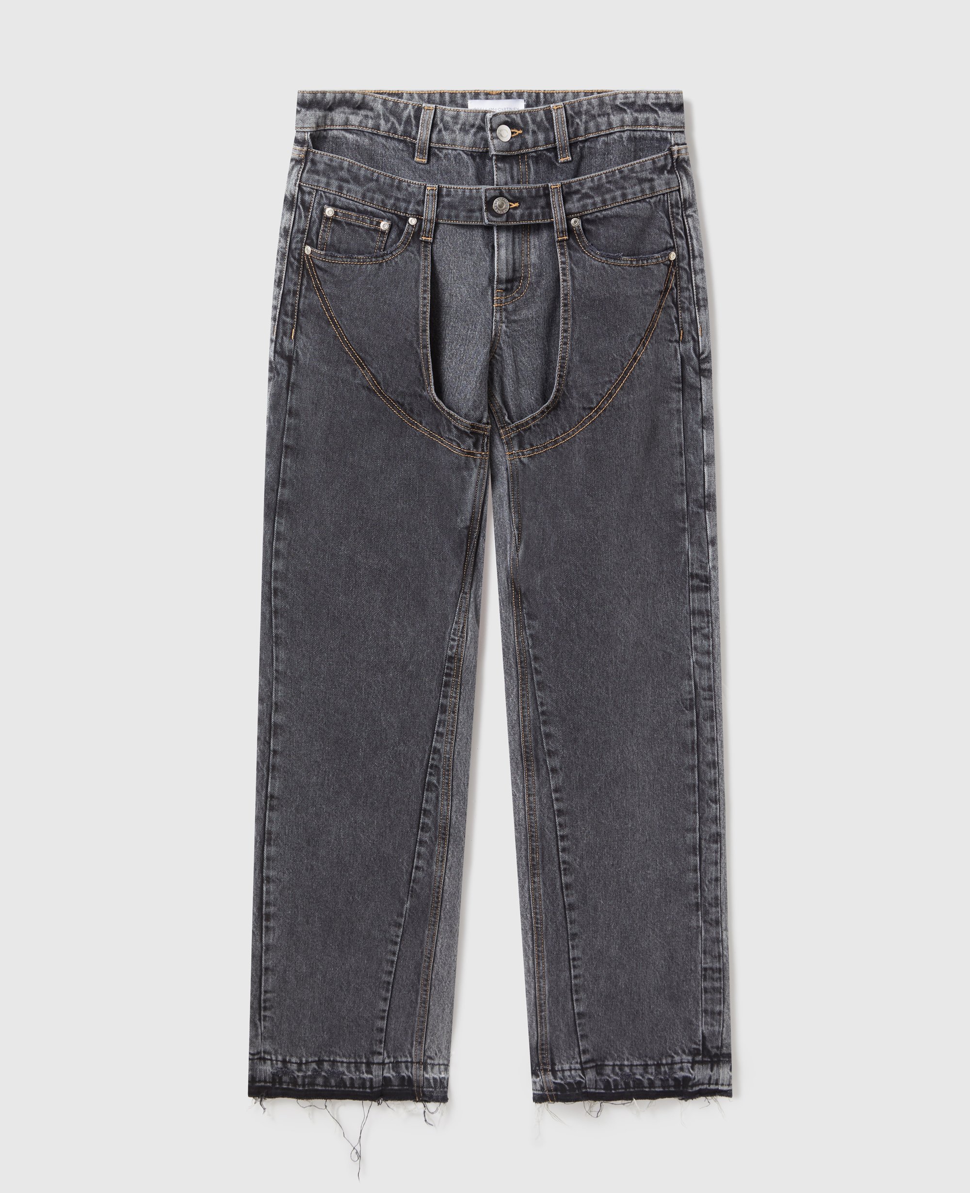 Jean à chaps à double ceinture, , , Taille: 24 - Stella McCartney - Modalova
