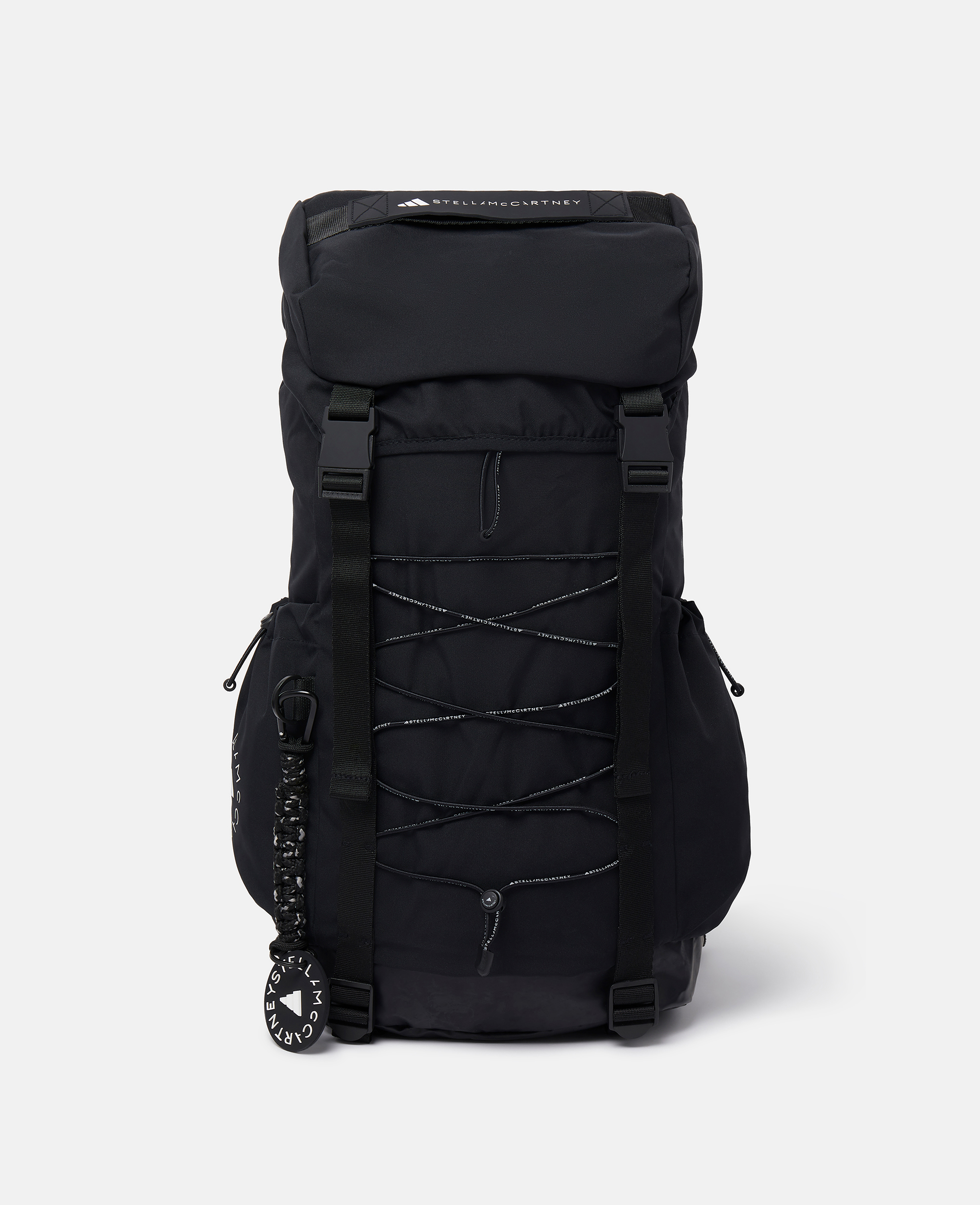Sac a dos rembourre avec logo, - Stella McCartney - Modalova