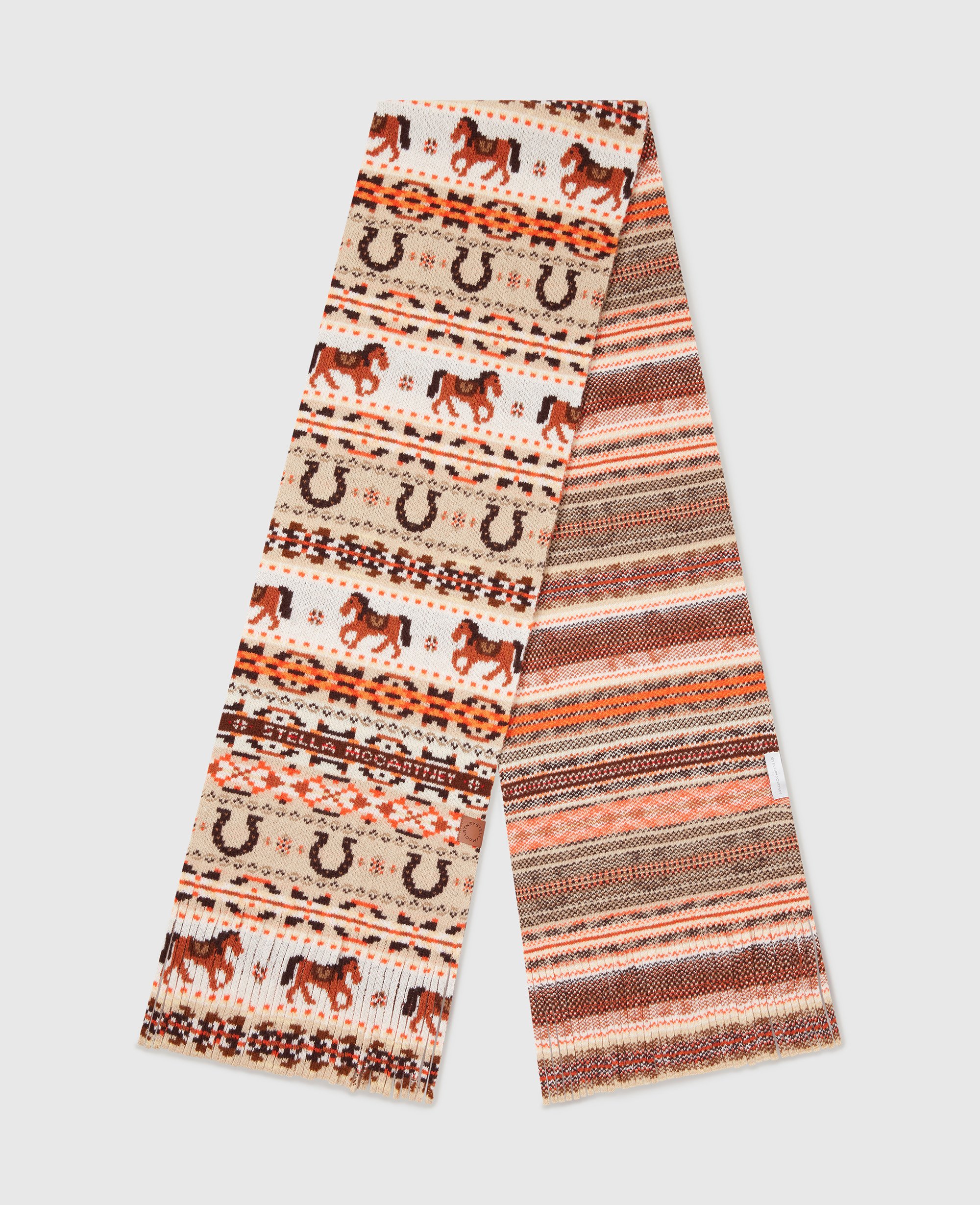 Stella Mccartney Fair Isle Wool Scarf