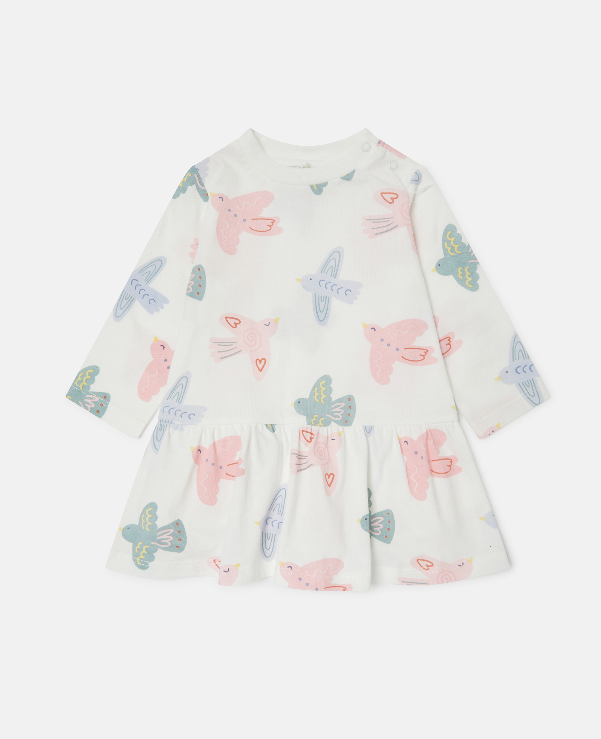 Stella McCartney - Dove Print Long-Sleeve Dress, , Size: 24m