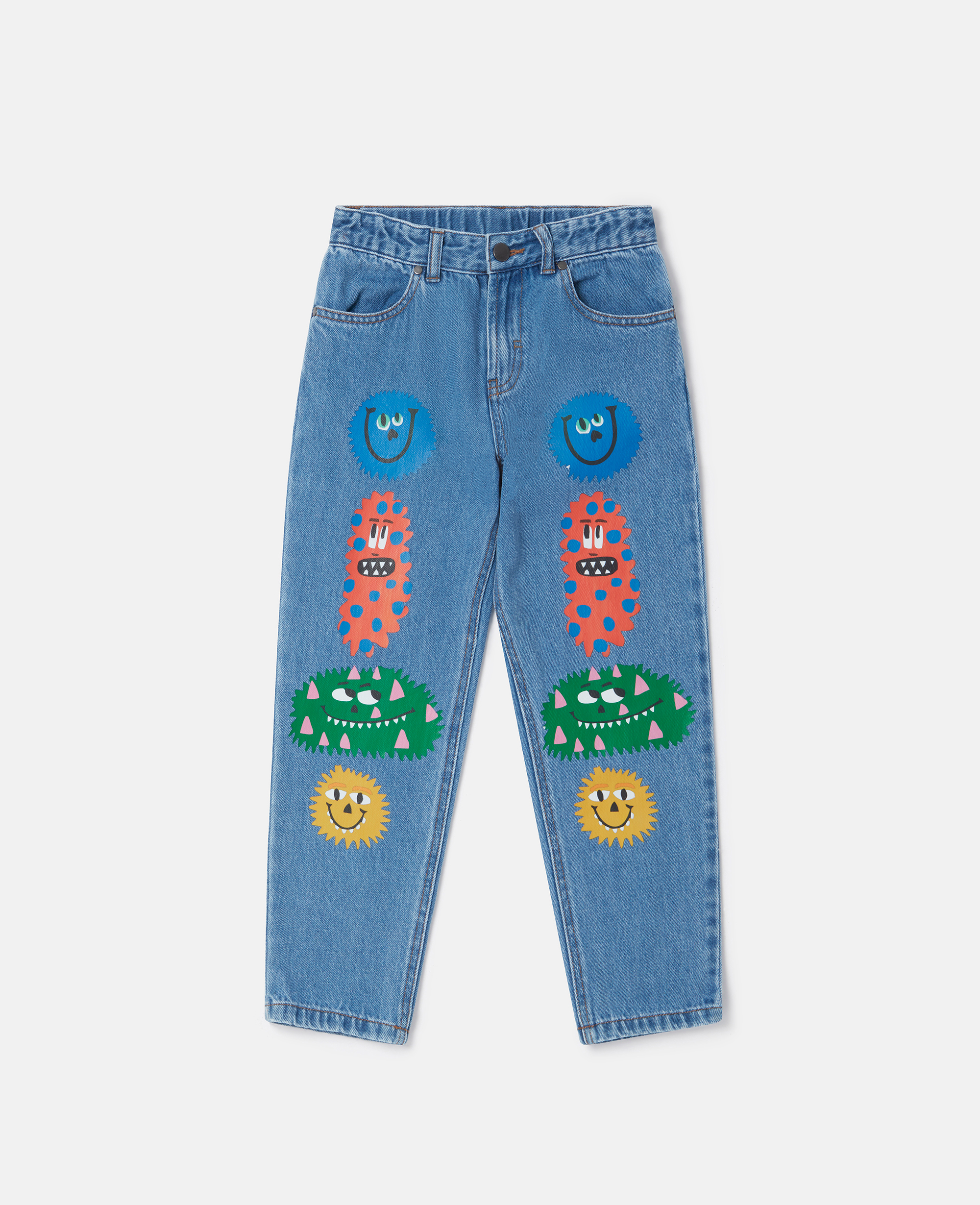 Stella Mccartney Monster Mania Jeans In Pink Multicolour