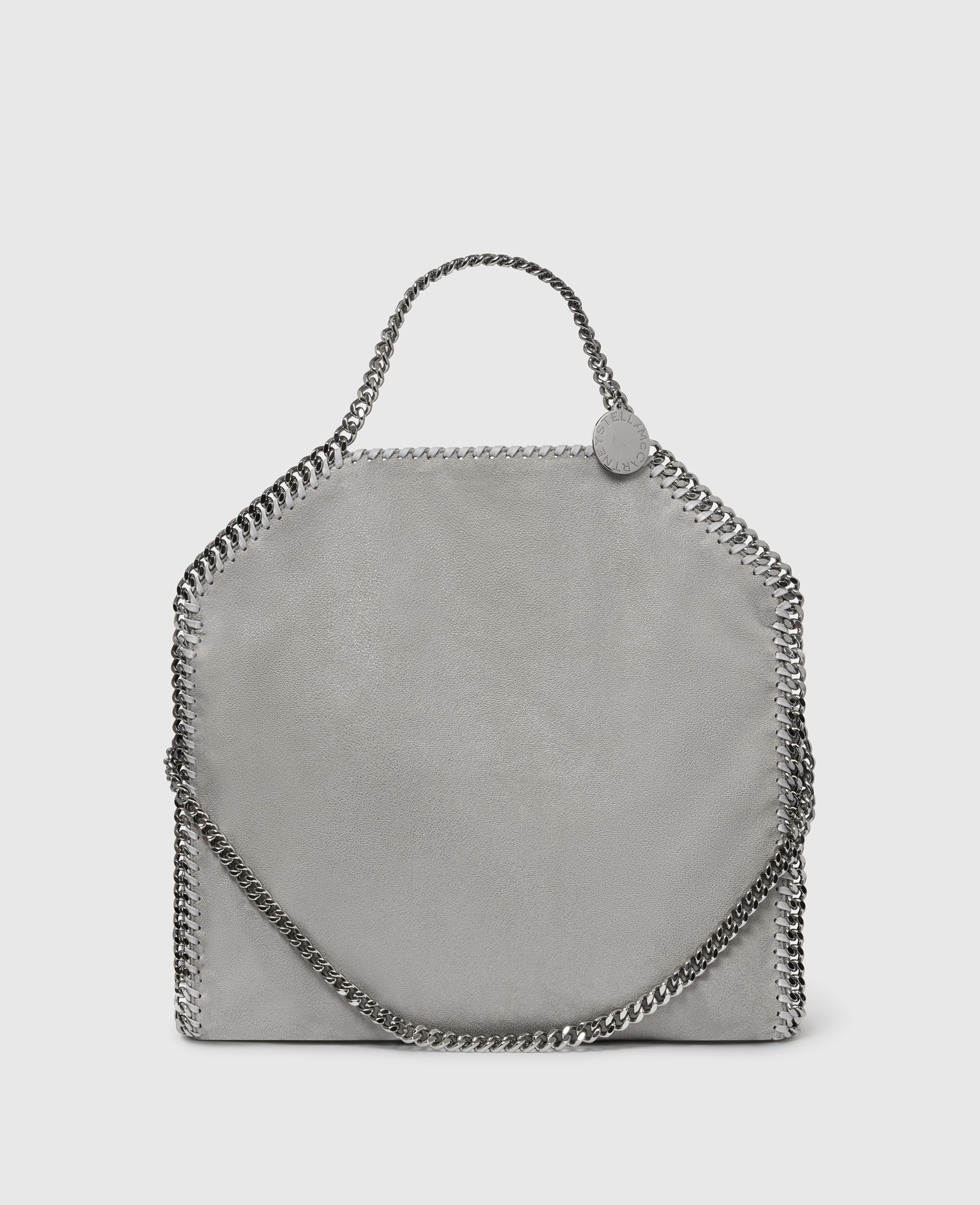 Stella McCartney - Falabella Fold-Over Tote Bag, Woman, Grey