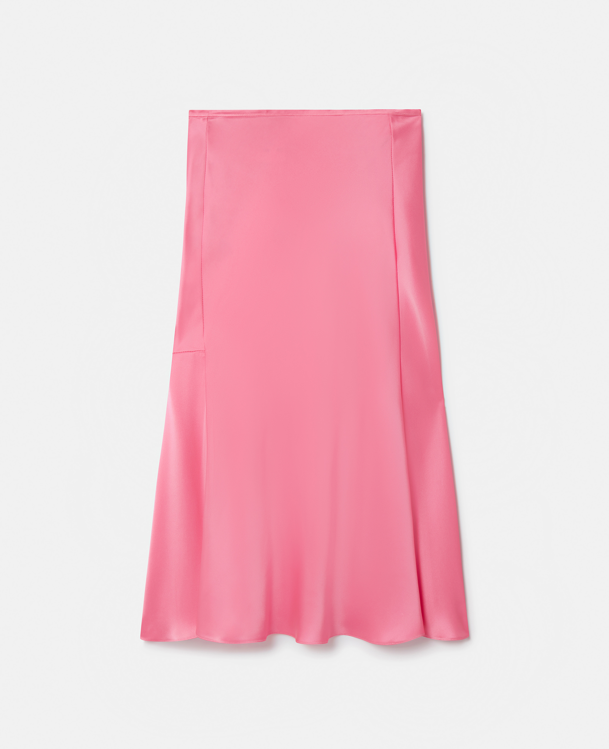 Stella Mccartney Double Satin Bias Cut Midi Skirt In Pink