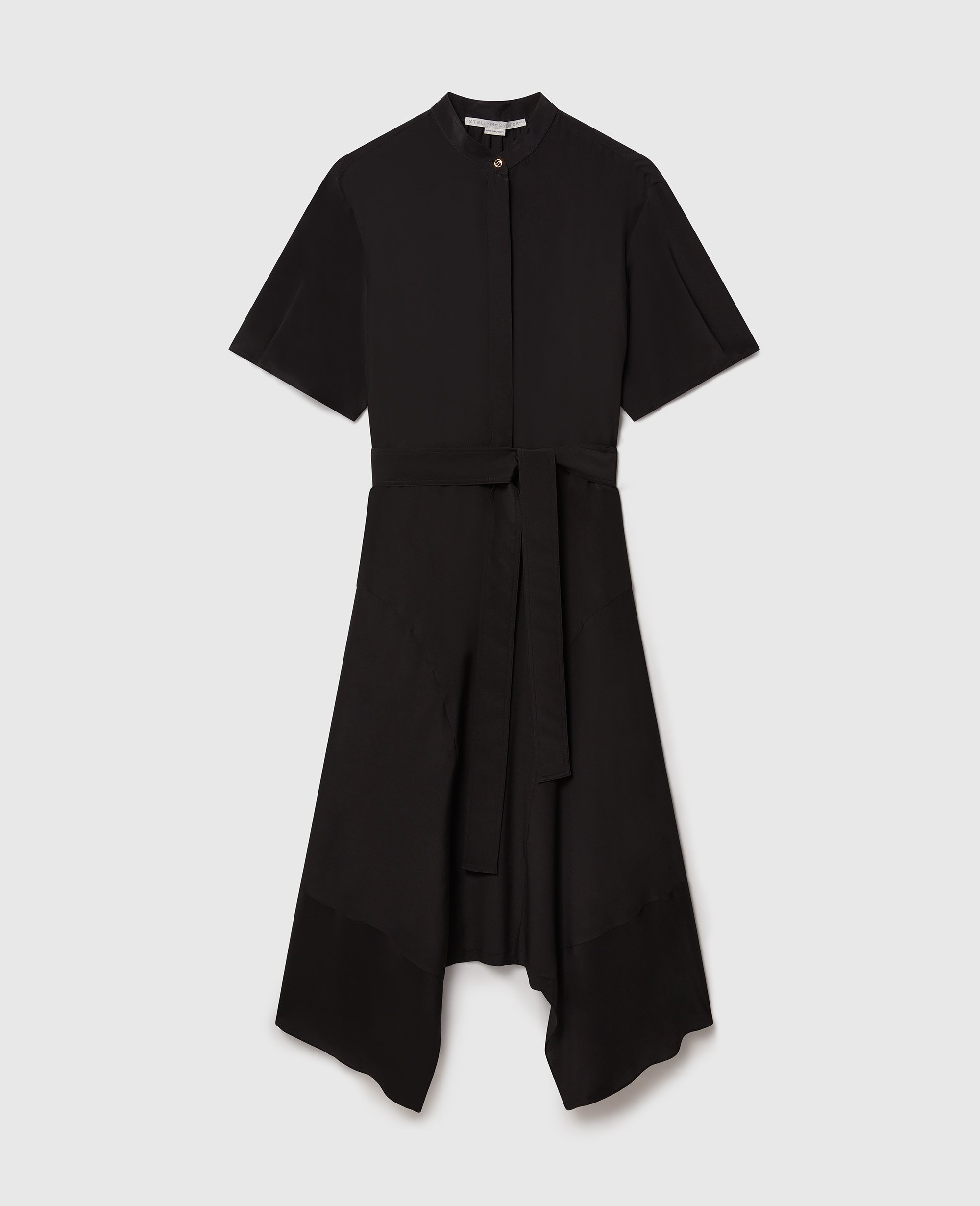 Hemdkleid aus Seiden-Crêpe-de-Chine, Frau, , Größe: 46 - Stella McCartney - Modalova