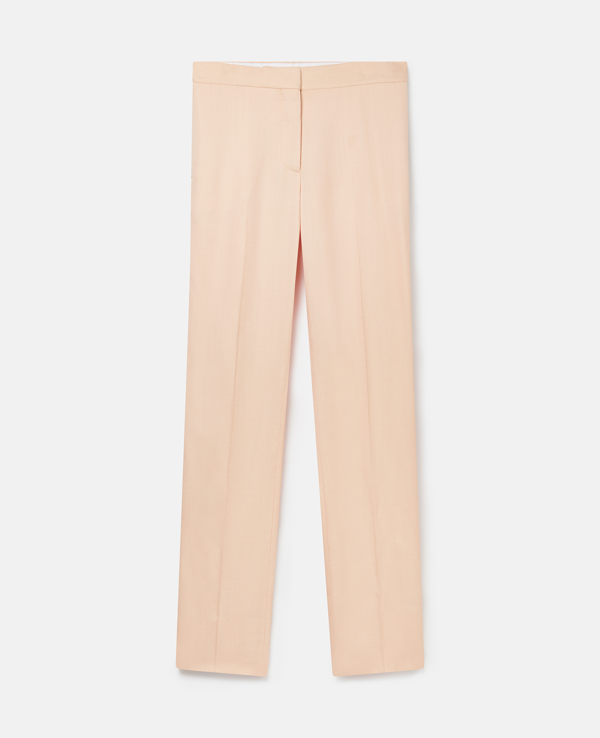 Stella McCartney – Mid-Rise Straight-Leg Trousers, Woman, Peach powder, Size: 36