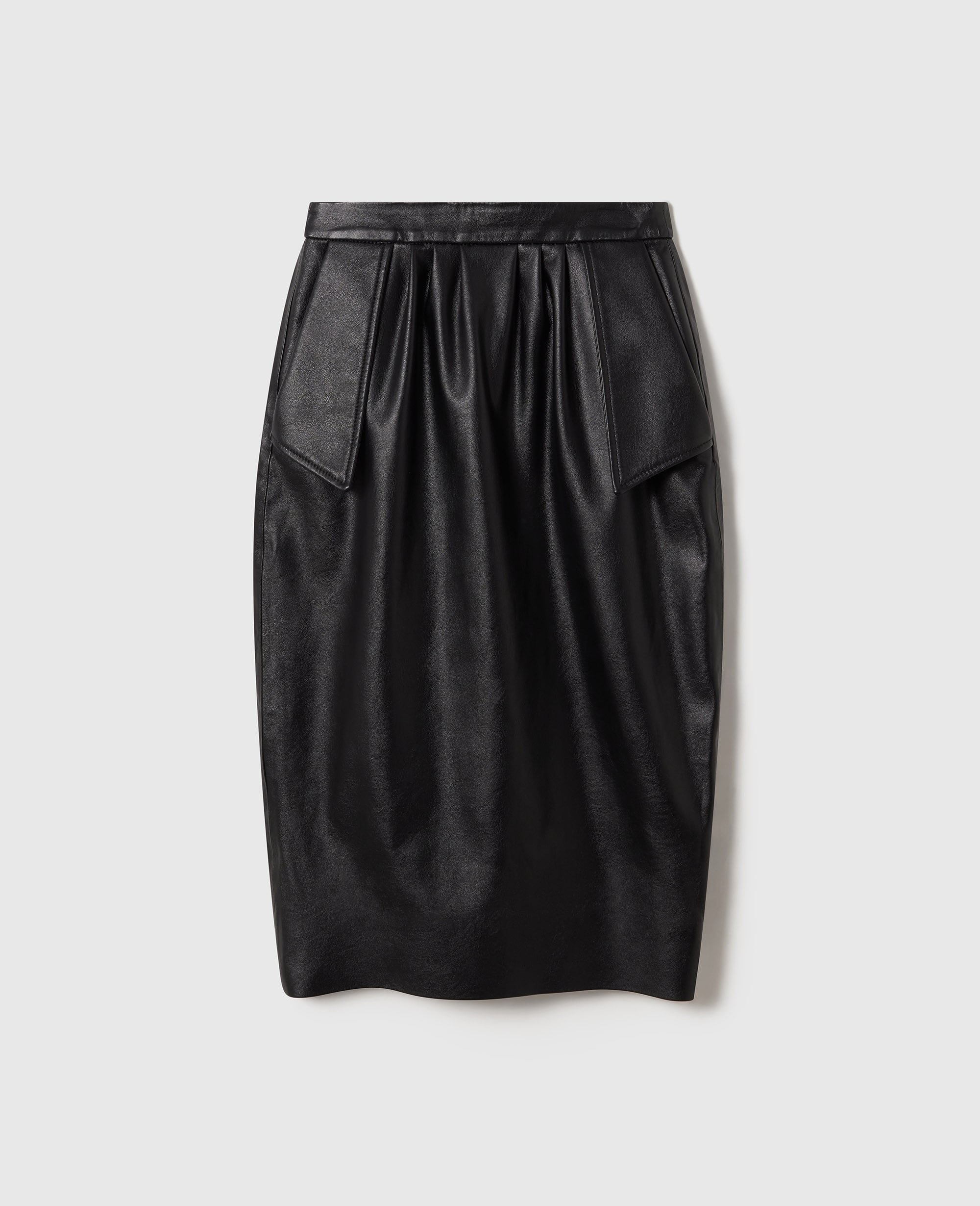 Stella McCartney - Midirock aus veganem Leder, , Größe: 36