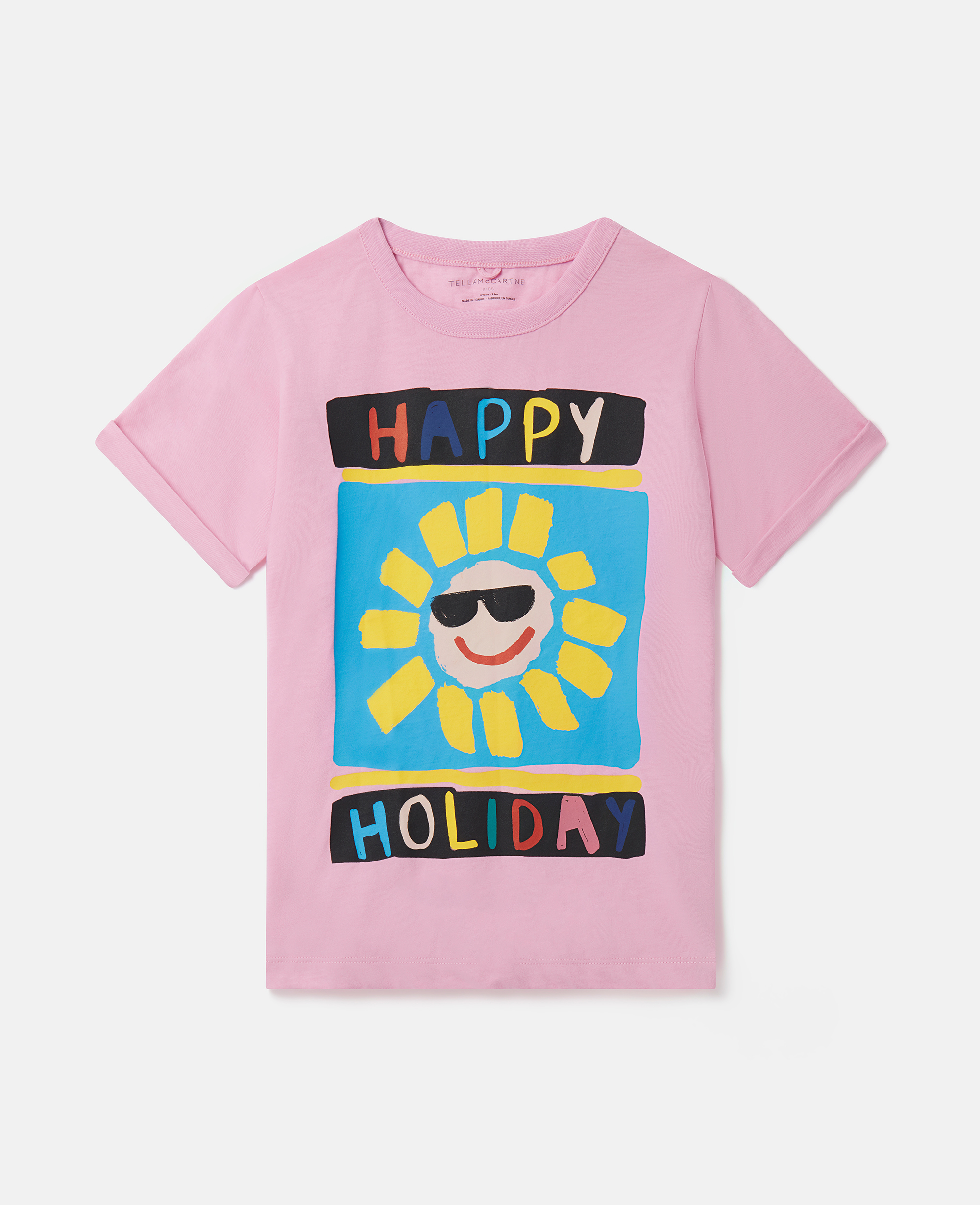 Stella McCartney – Happy Holiday T-Shirt, Woman, Pink, Size: 5