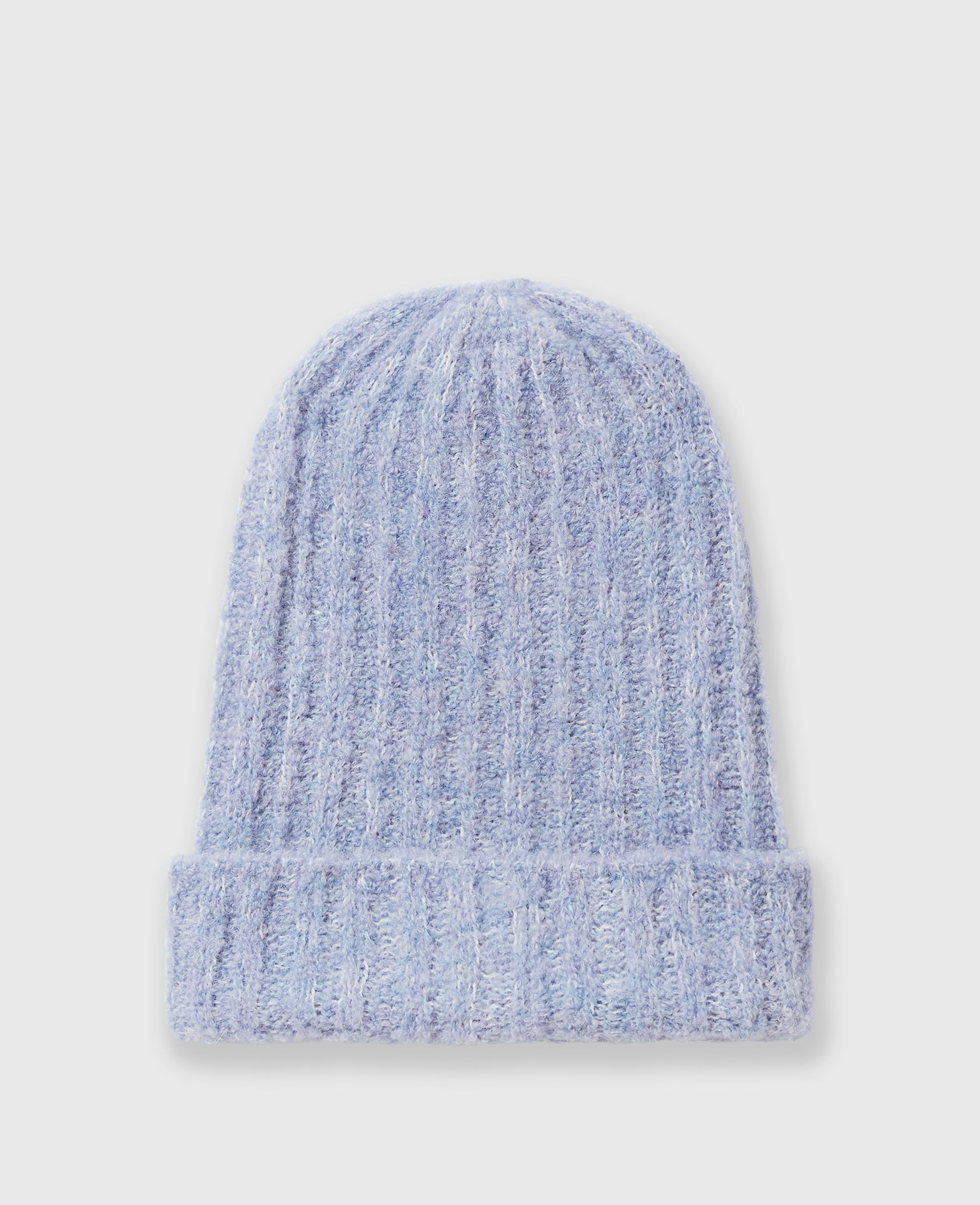 Stella Mccartney Pinstripe Logo Beanie In Iris