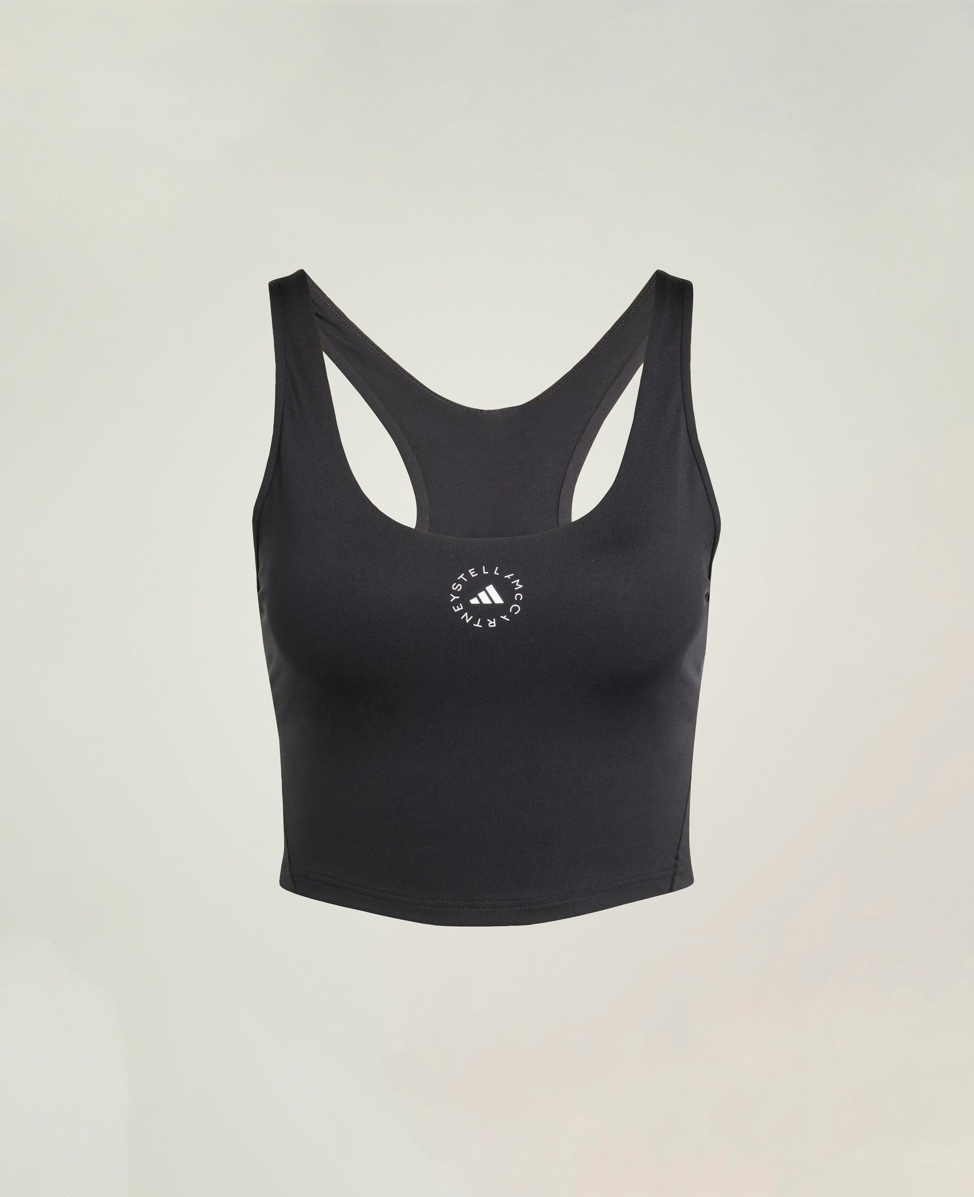 Stella McCartney - TrueStrength Yoga Cropped Tank, Woman, Black, Size: XS