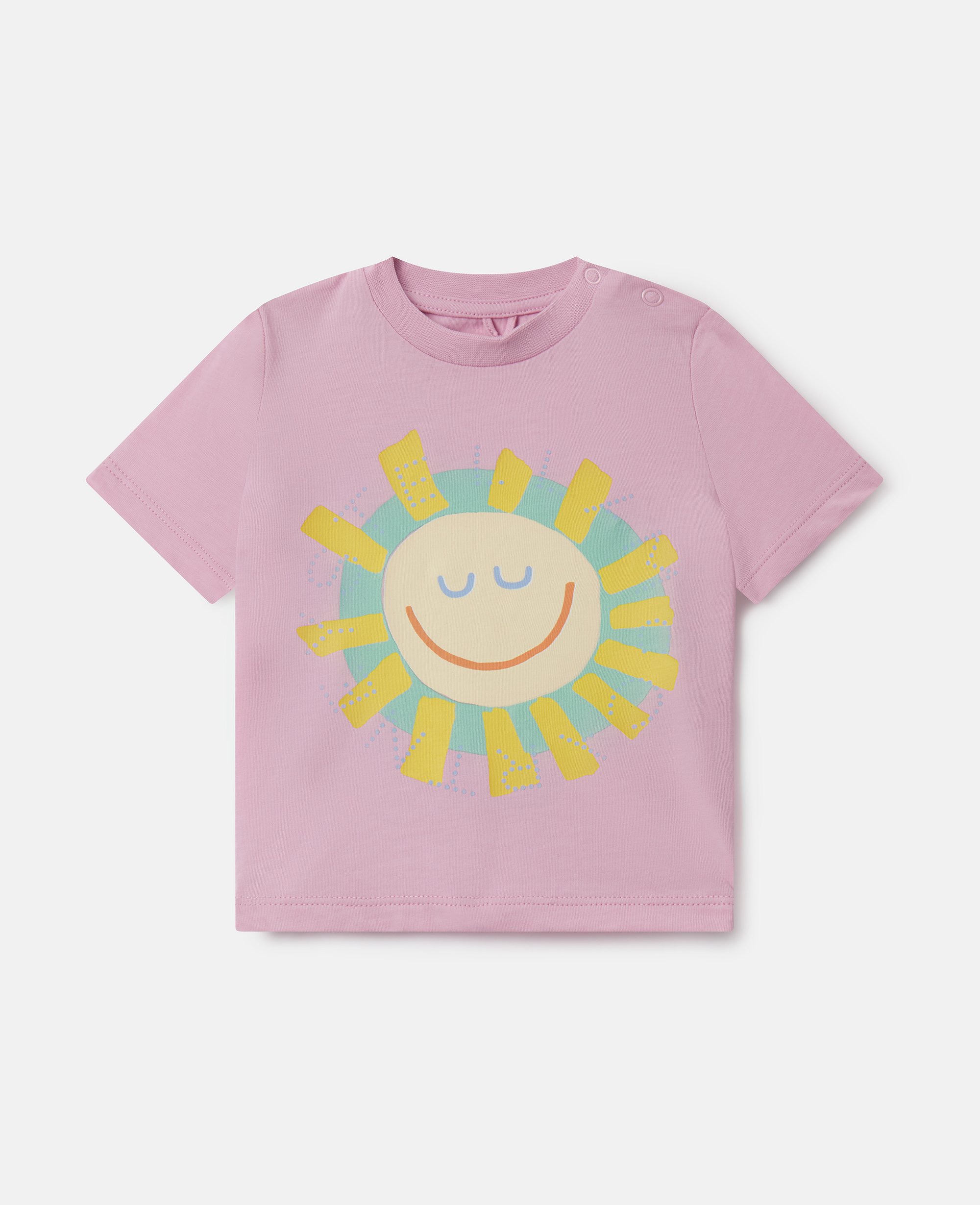 Stella Mccartney Kids' Medallion Logo Sunshine Sweatshirt In Pink