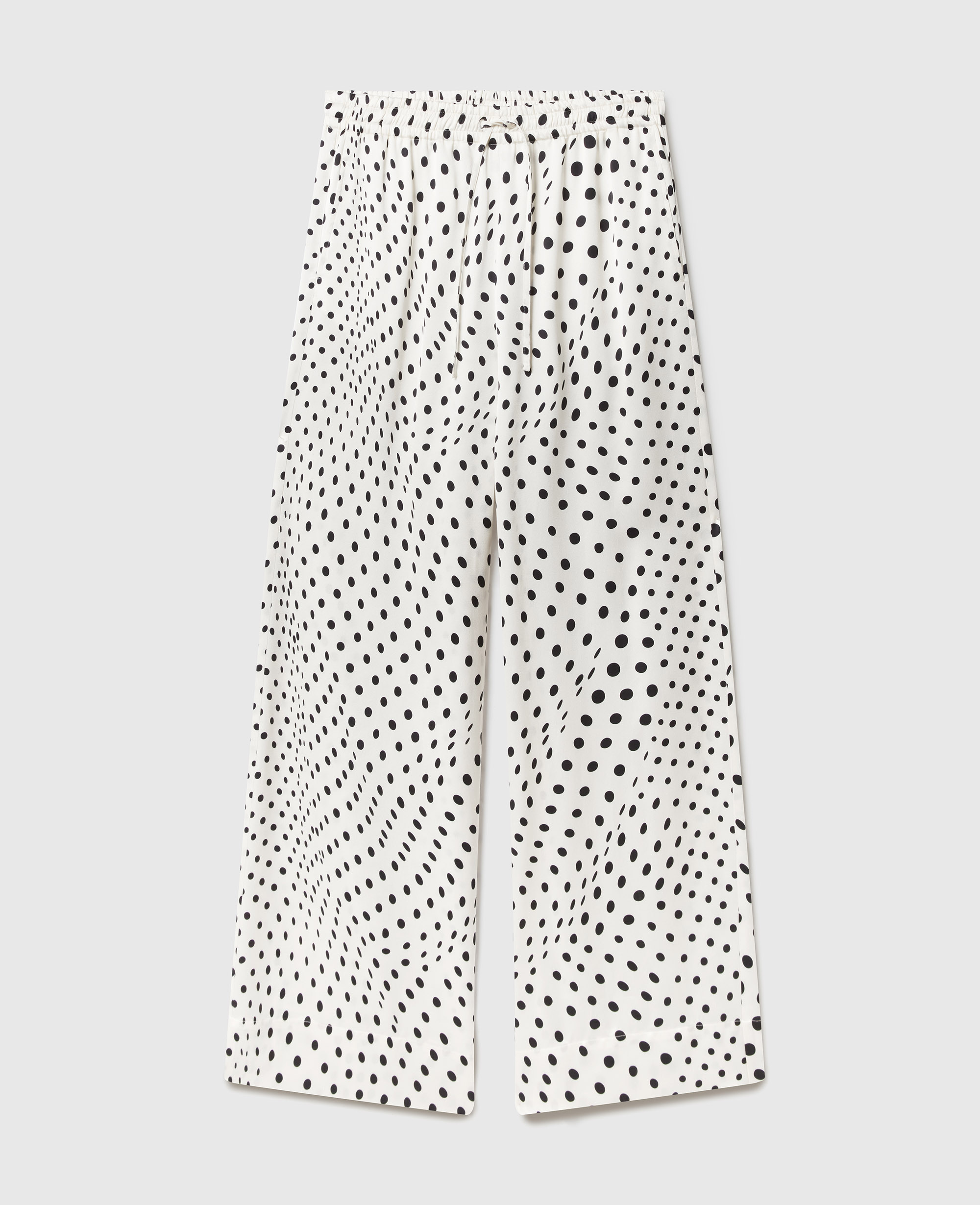 Stella McCartney - Satinhose mit weitem Bein und Pünktchen, , Größe: 42