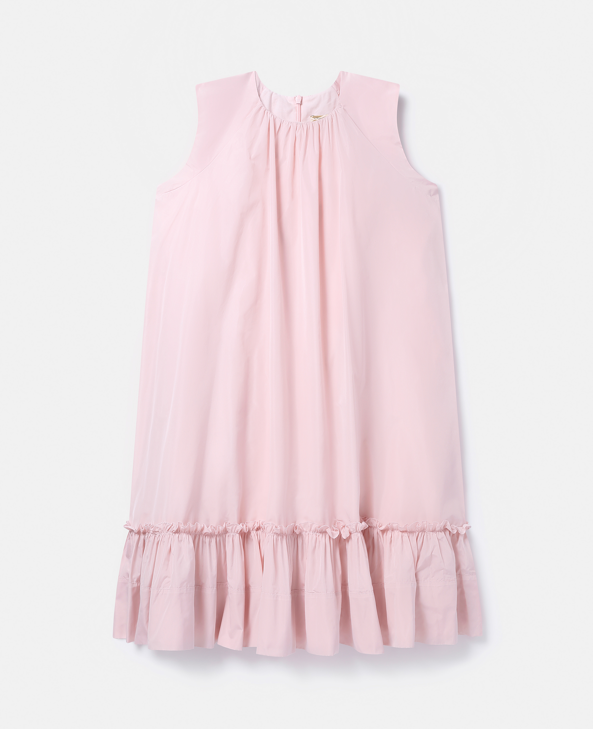Shop Stella Mccartney Ruffled Sleeveless Dress In Pink