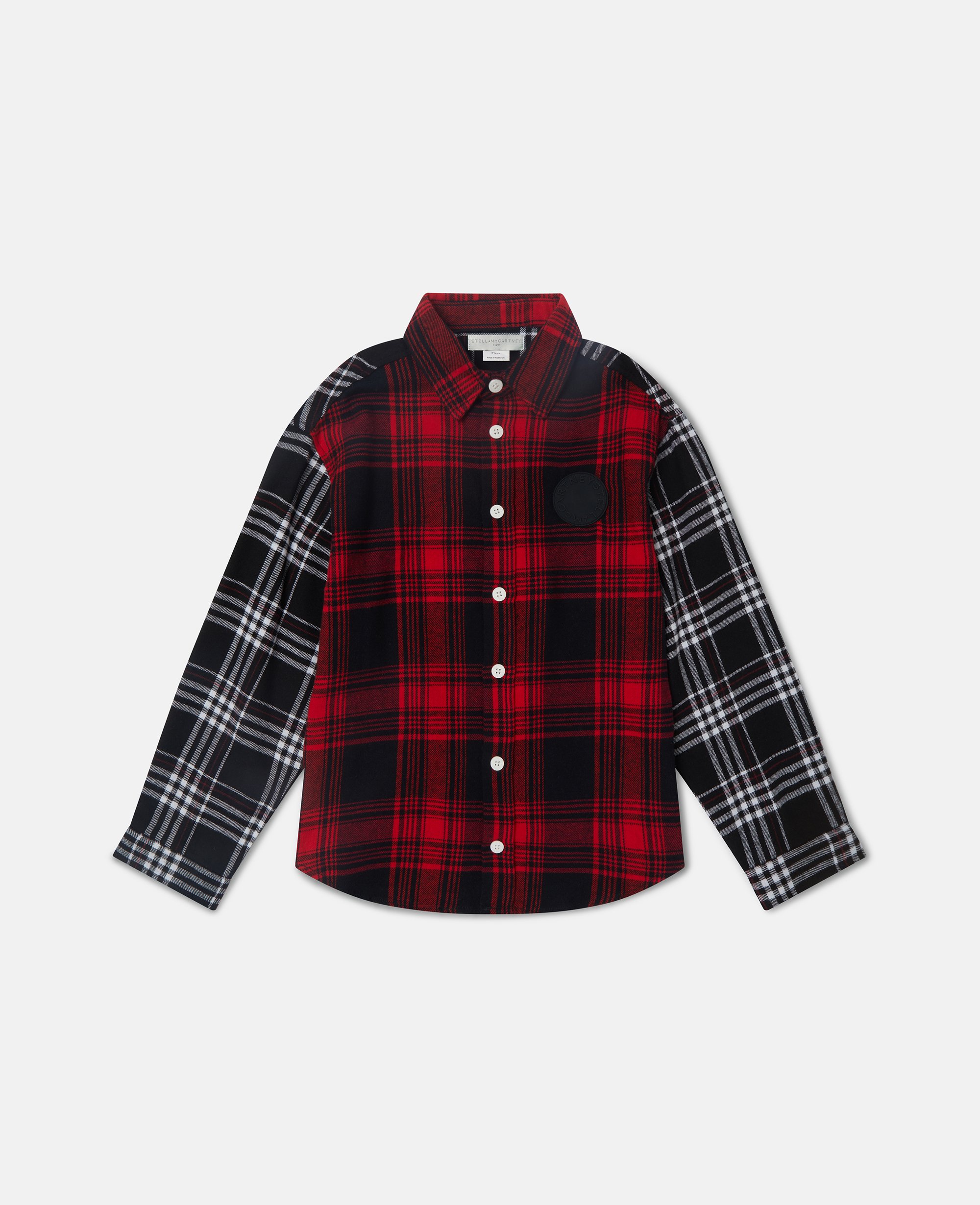 Stella McCartney - Check Pabels Classic Shirt, Red/Multicolour, Size: 5