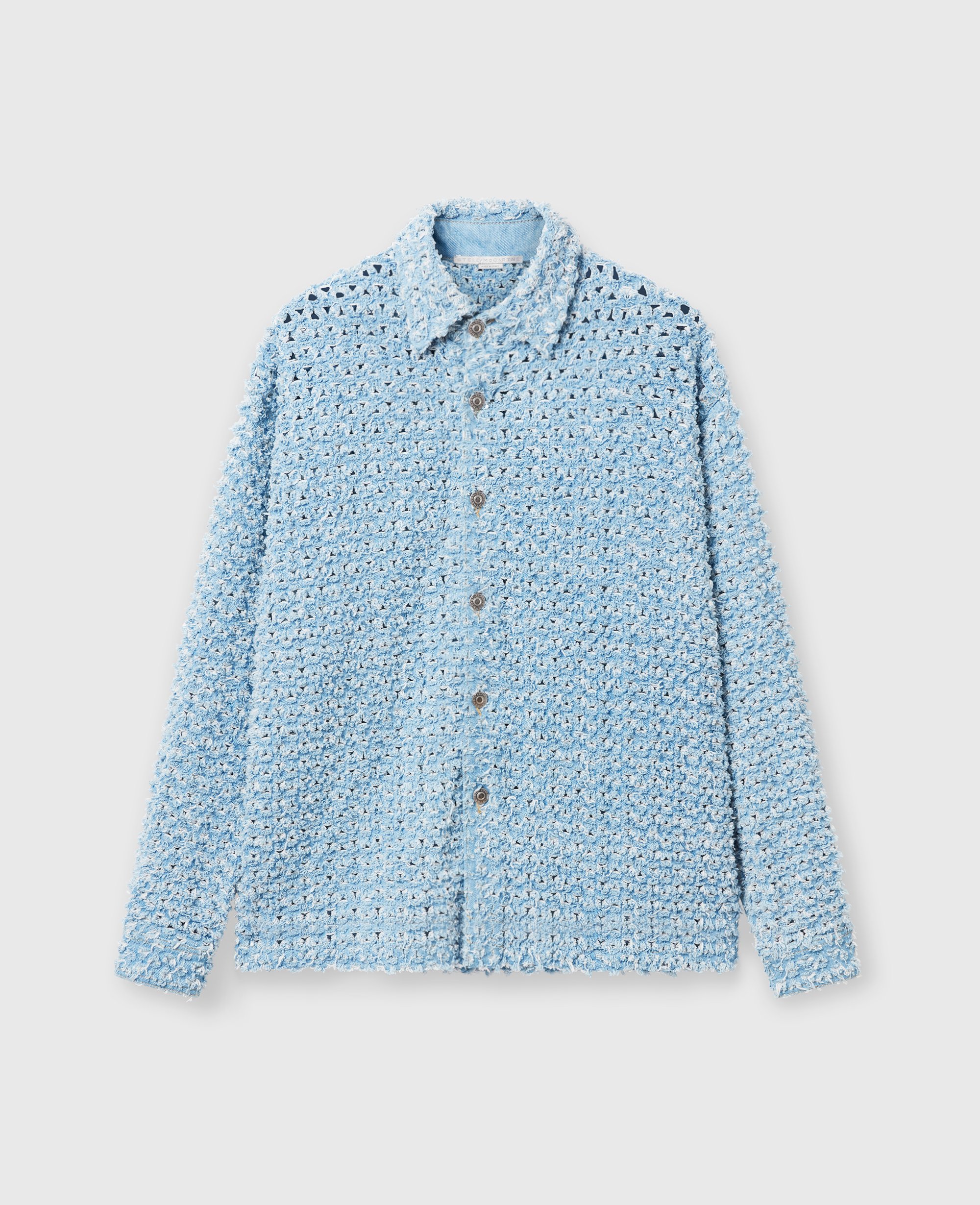 Chemise bouclee oversize en denim, , , Taille: M - Stella McCartney - Modalova