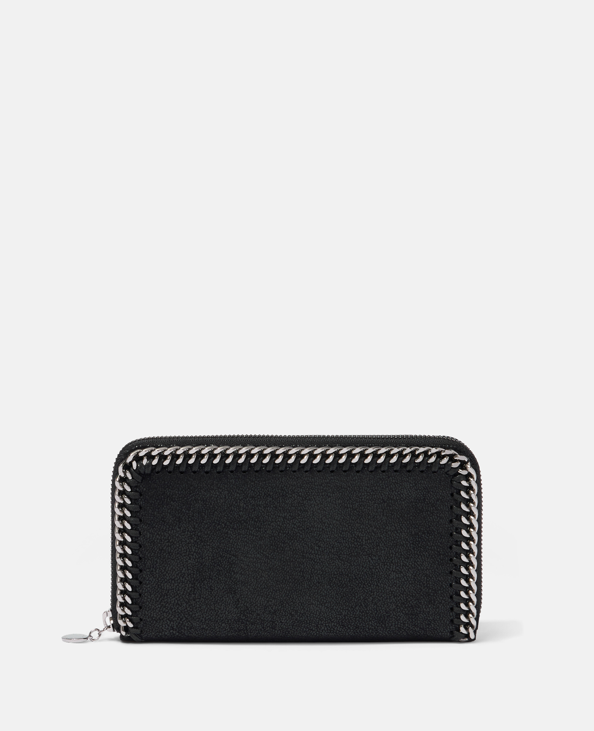 Stella Mccartney Falabella Zip Continental Wallet In Black