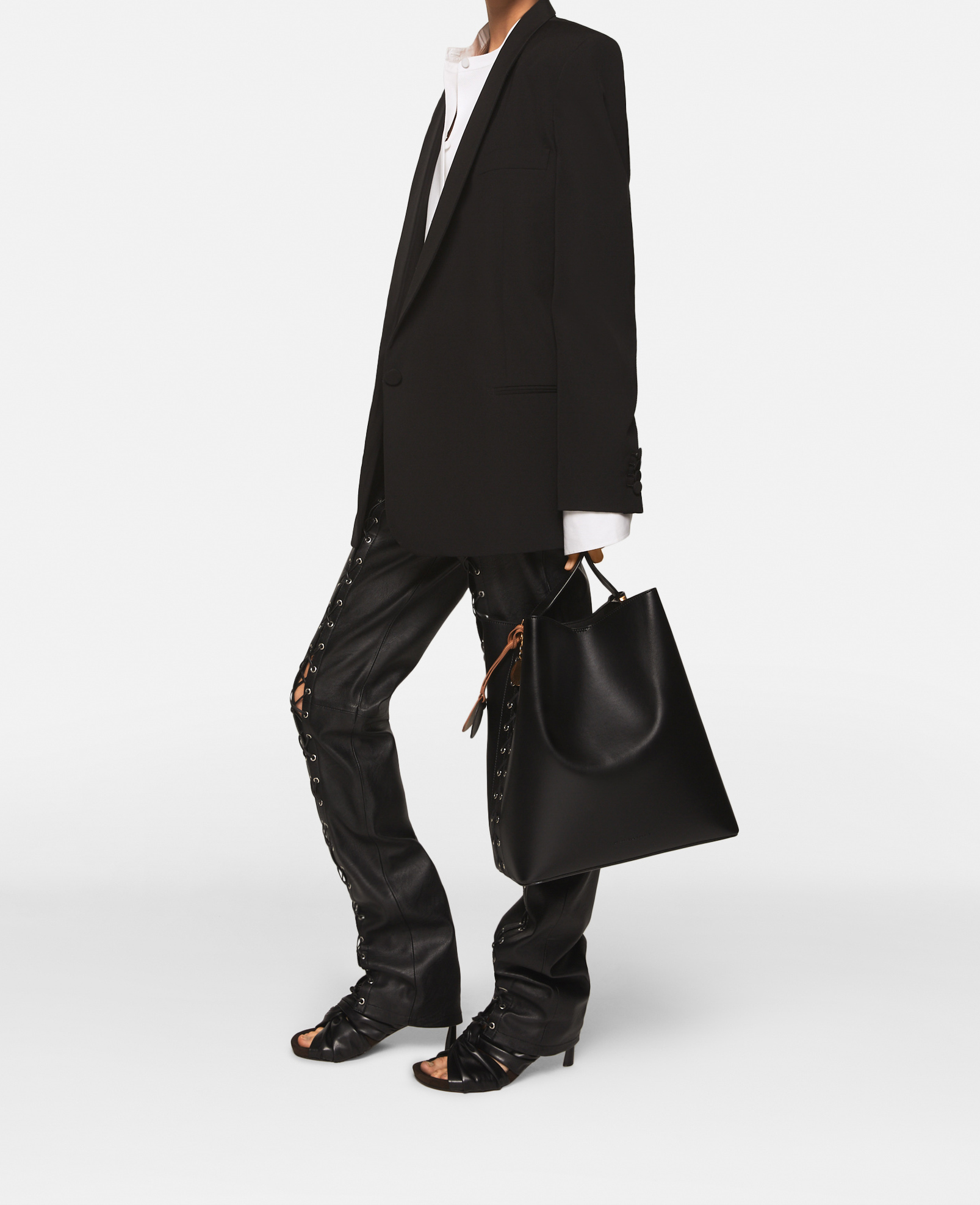 Blazer en laine avec revers châle, , , Taille: 40 - Stella McCartney - Modalova