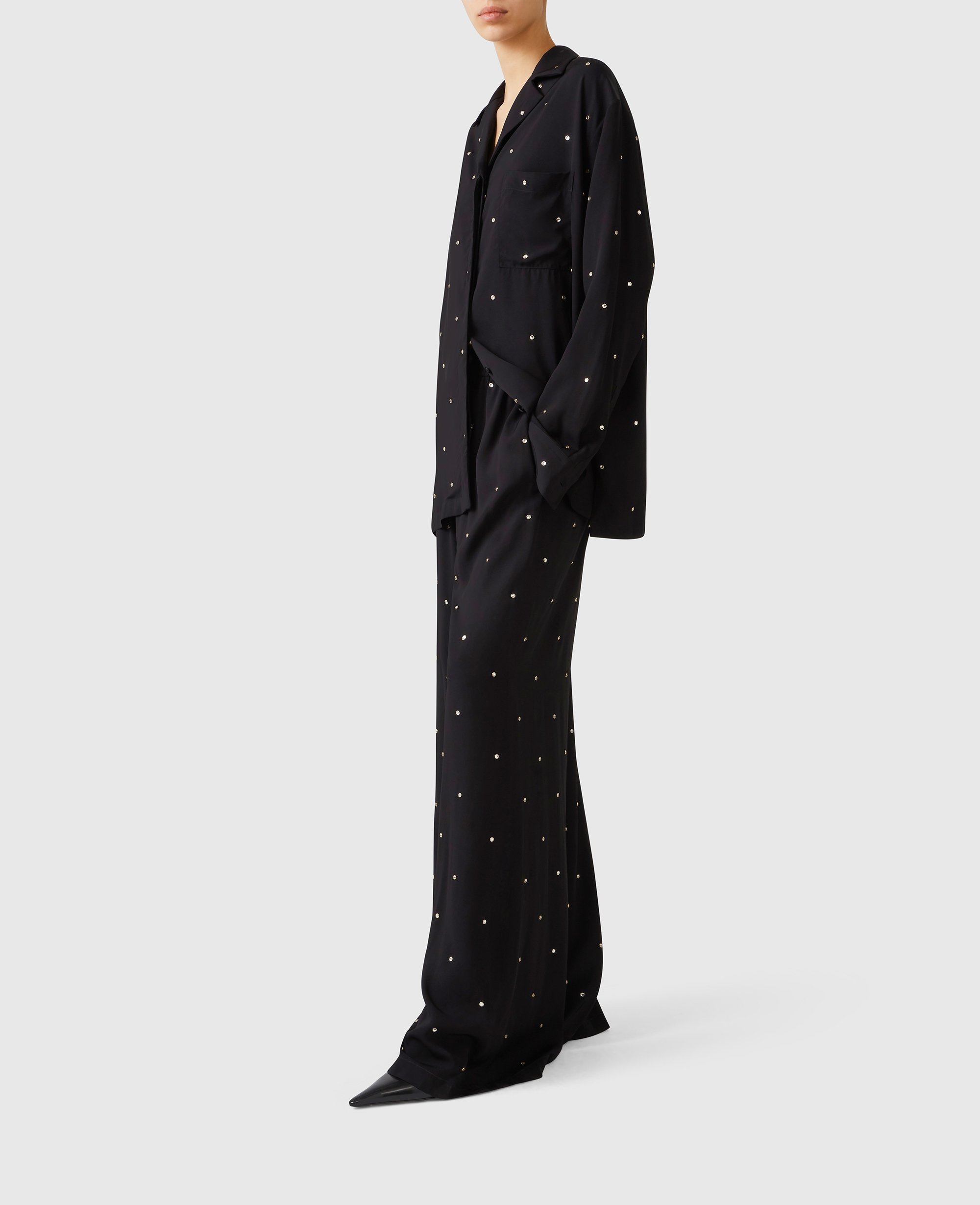 Chemise oversize avec cristaux sans plomb, , , Taille: 36 - Stella McCartney - Modalova