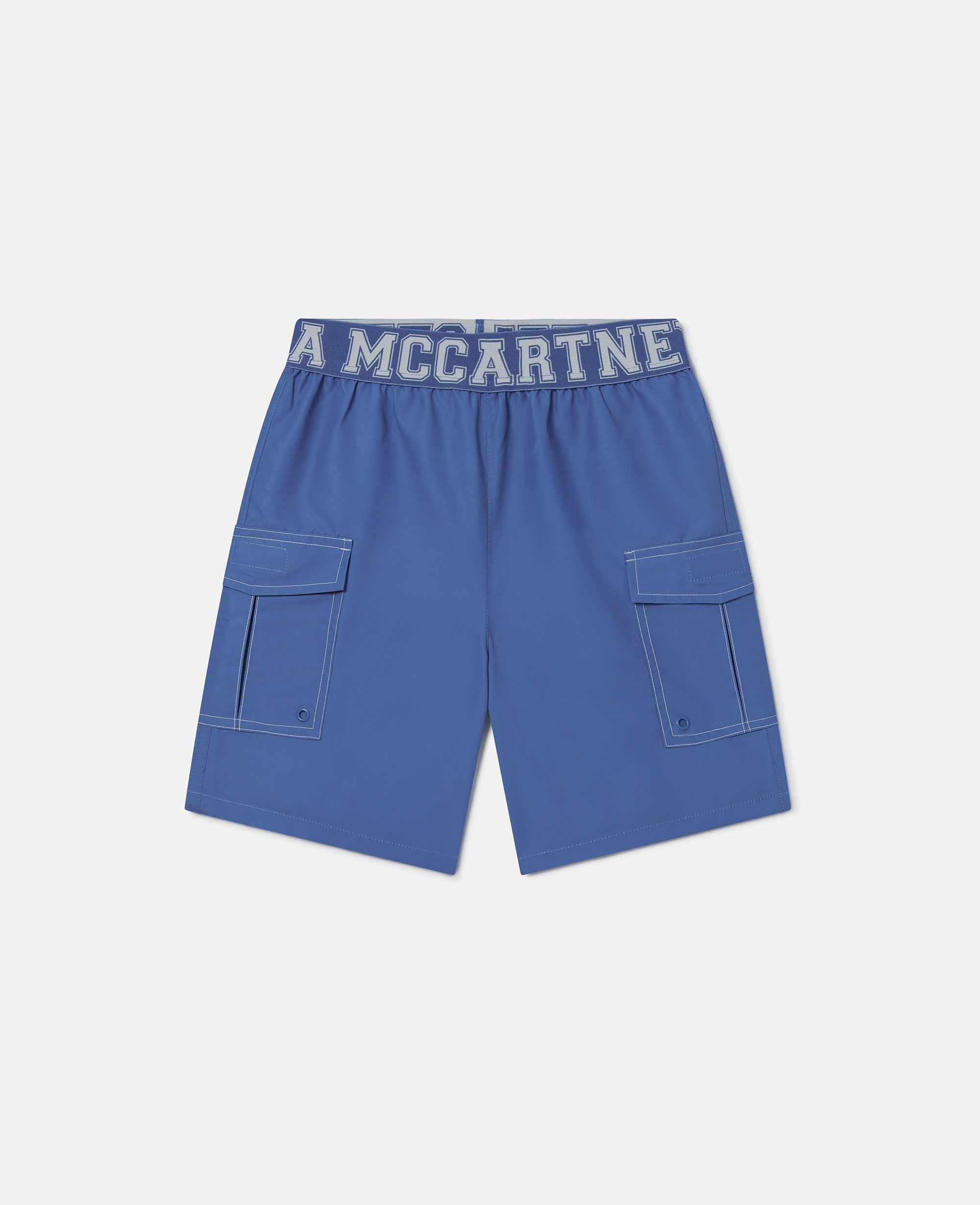 Moniker Waistband Swim Shorts, , Size: 14 - Stella McCartney - Modalova