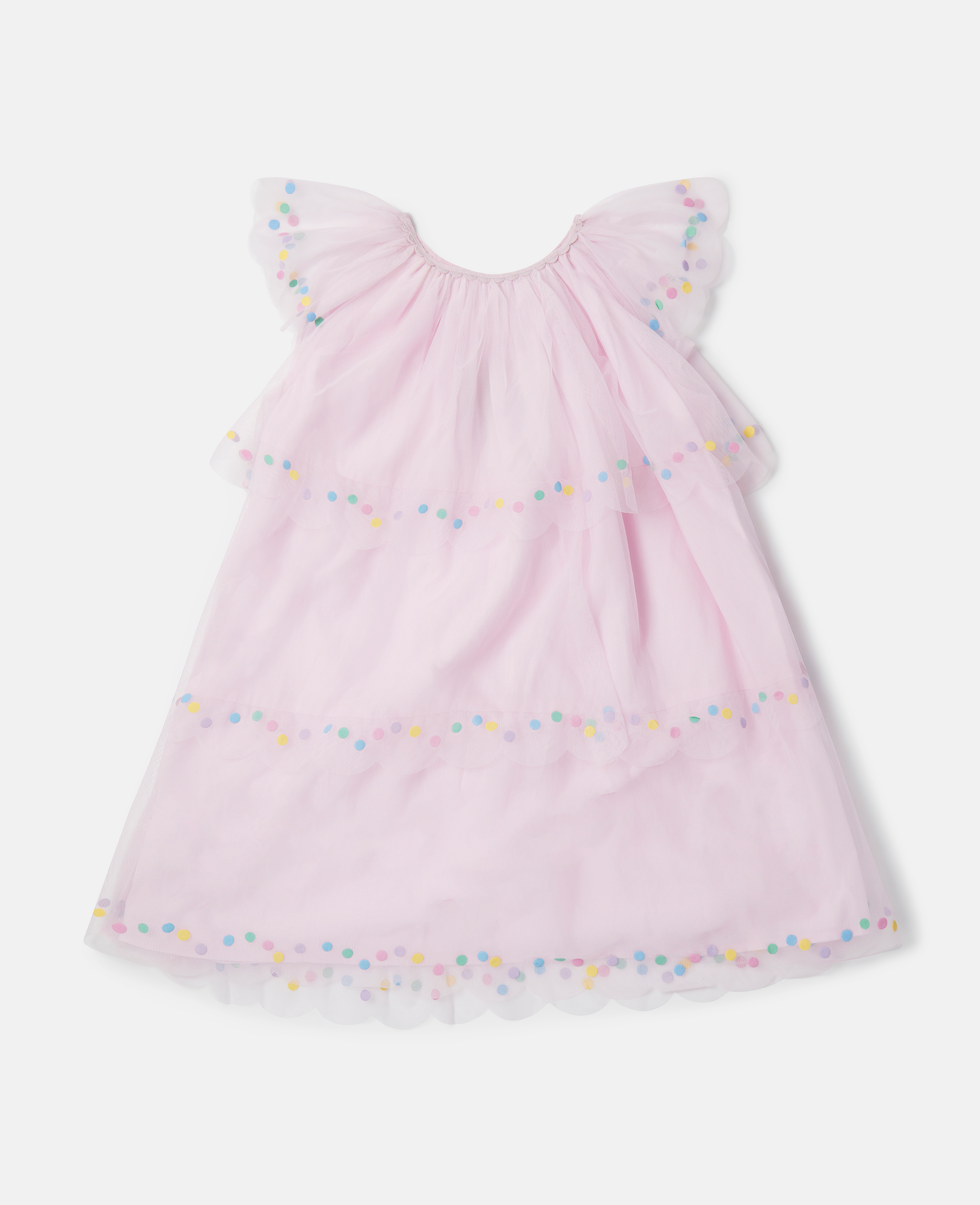 Stella McCartney – Confetti Dot Tiered Dress, Woman, Pink, Size: 4
