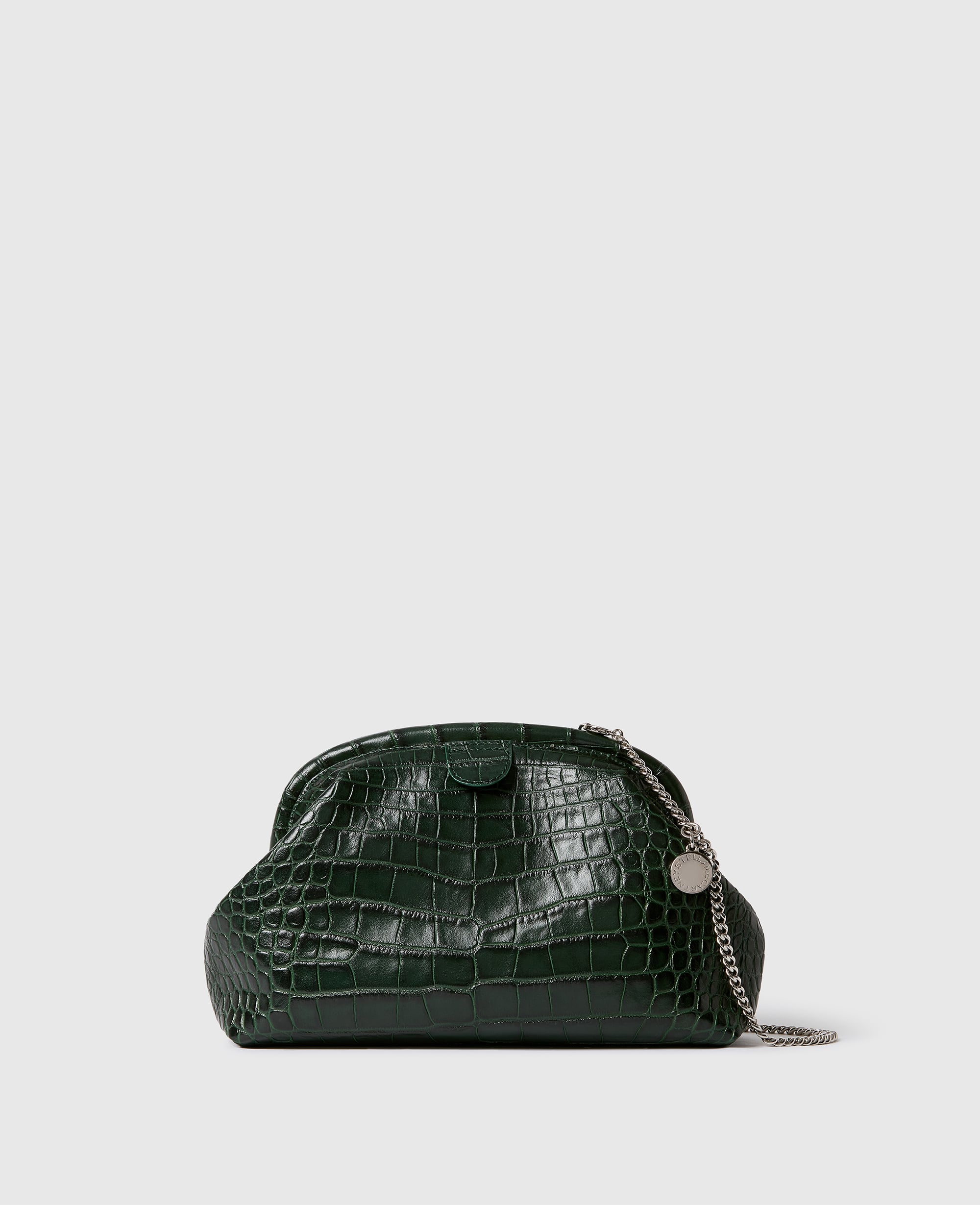 Stella McCartney - Weiche Clutch Falabella mit Kroko-Prägung,