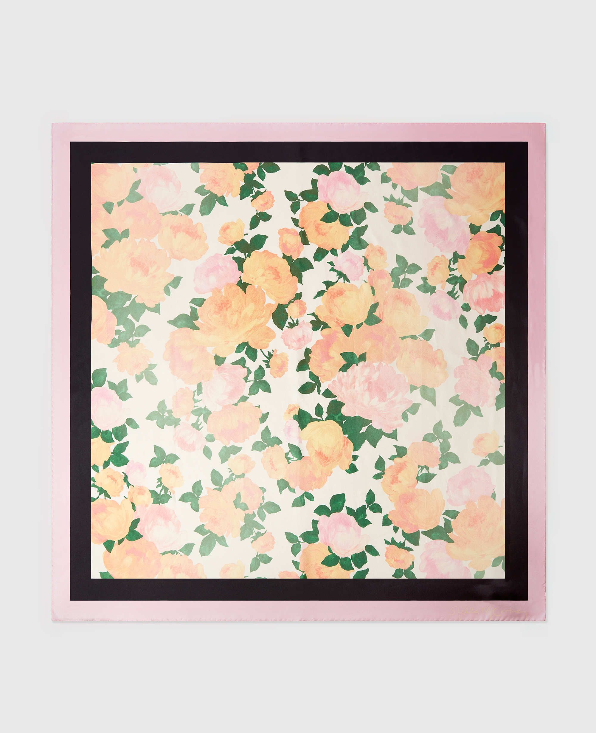 Stella McCartney - Peony Print Square Scarf,
