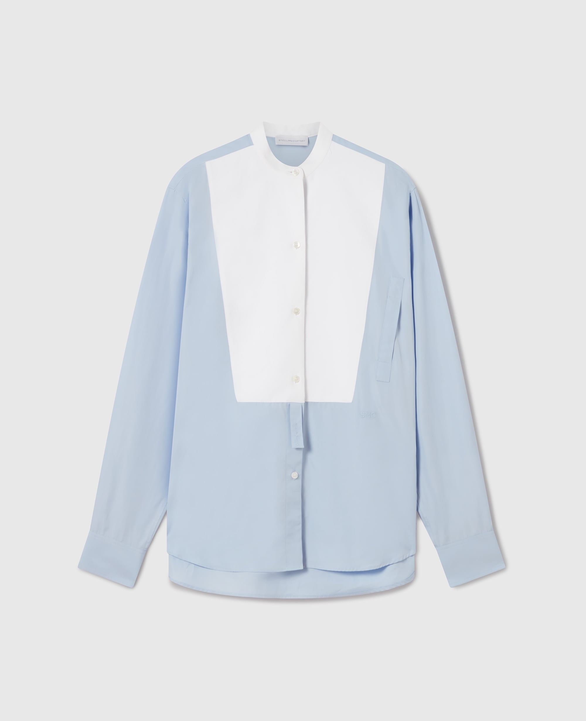 Stella McCartney - Tuxedo Bib Poplin Shirt, , Size: 34