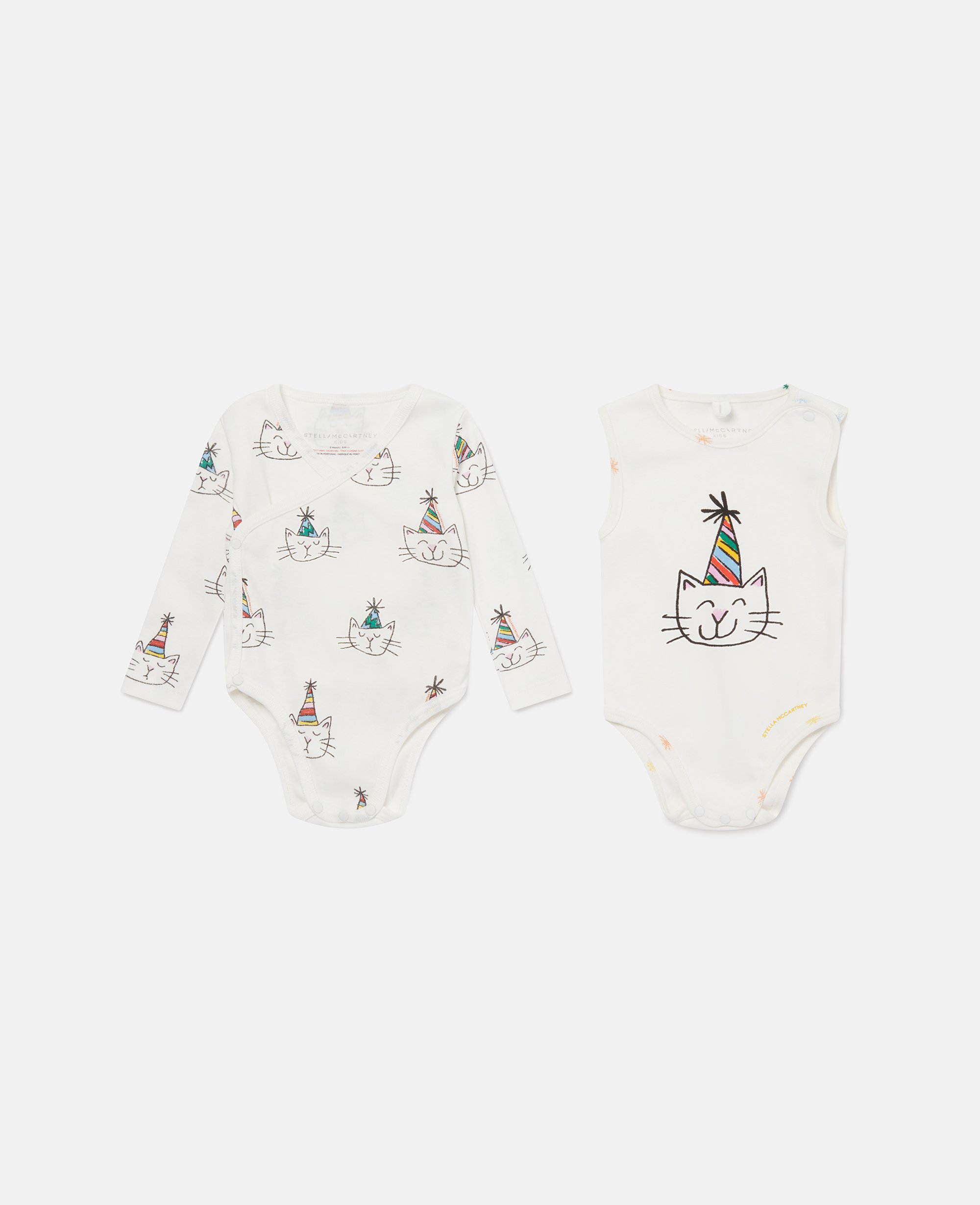 Cat Graphic Print Romper Set, , Size: 12m - Stella McCartney - Modalova