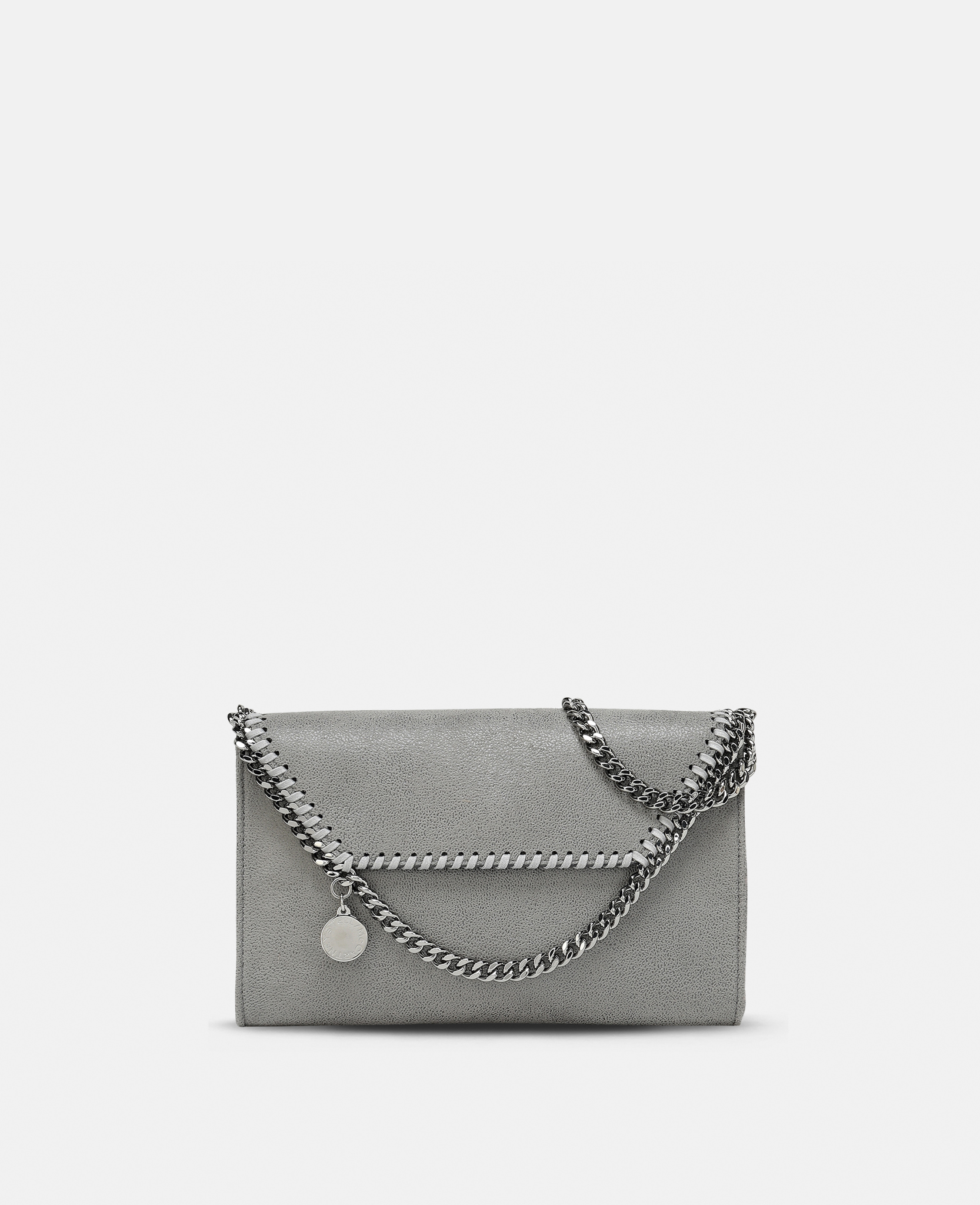 Stella McCartney – Falabella Wallet Crossbody Bag, Woman, Grey