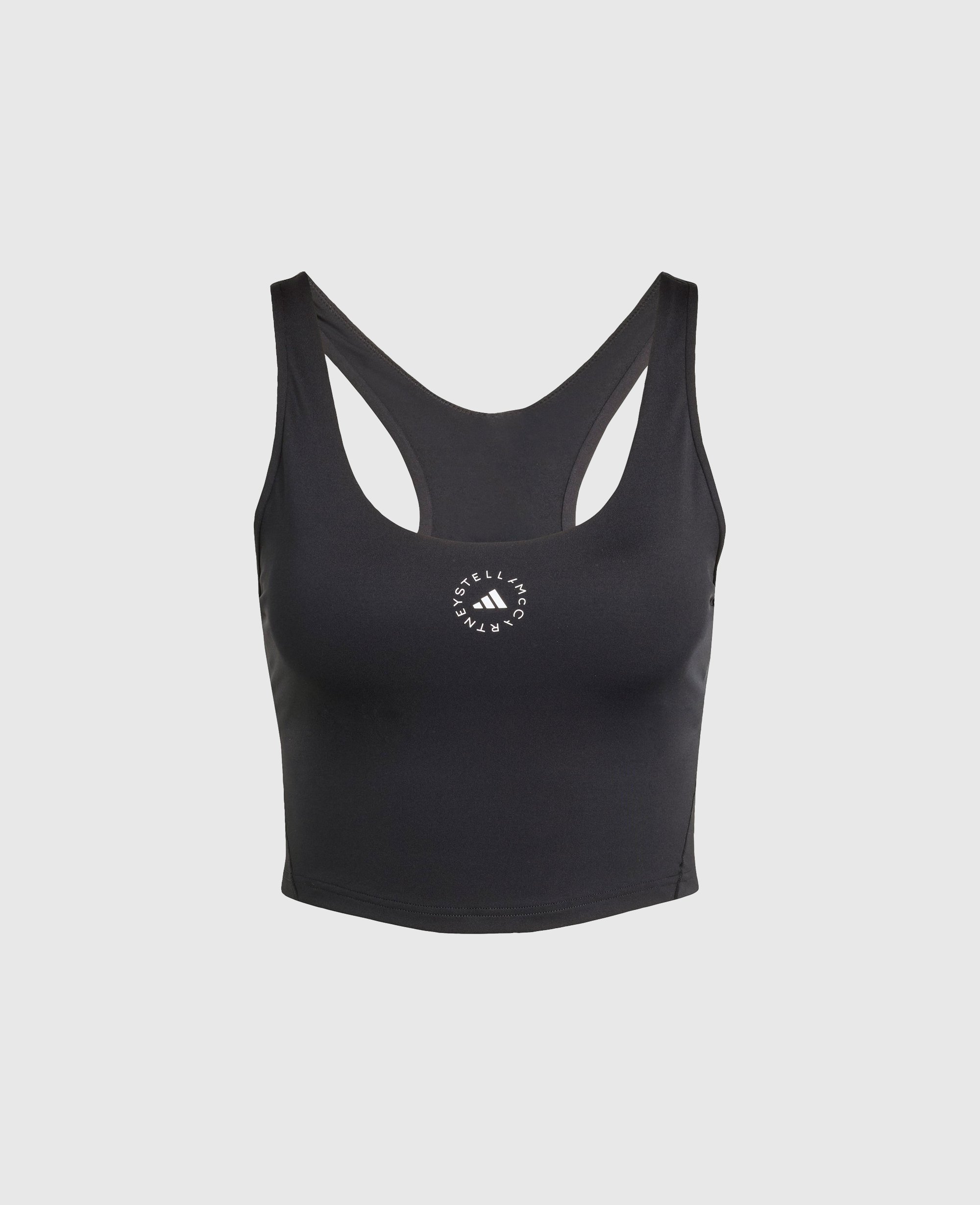 Stella McCartney - TrueStrength Yoga Cropped Tank, Frau, Black, Größe: S