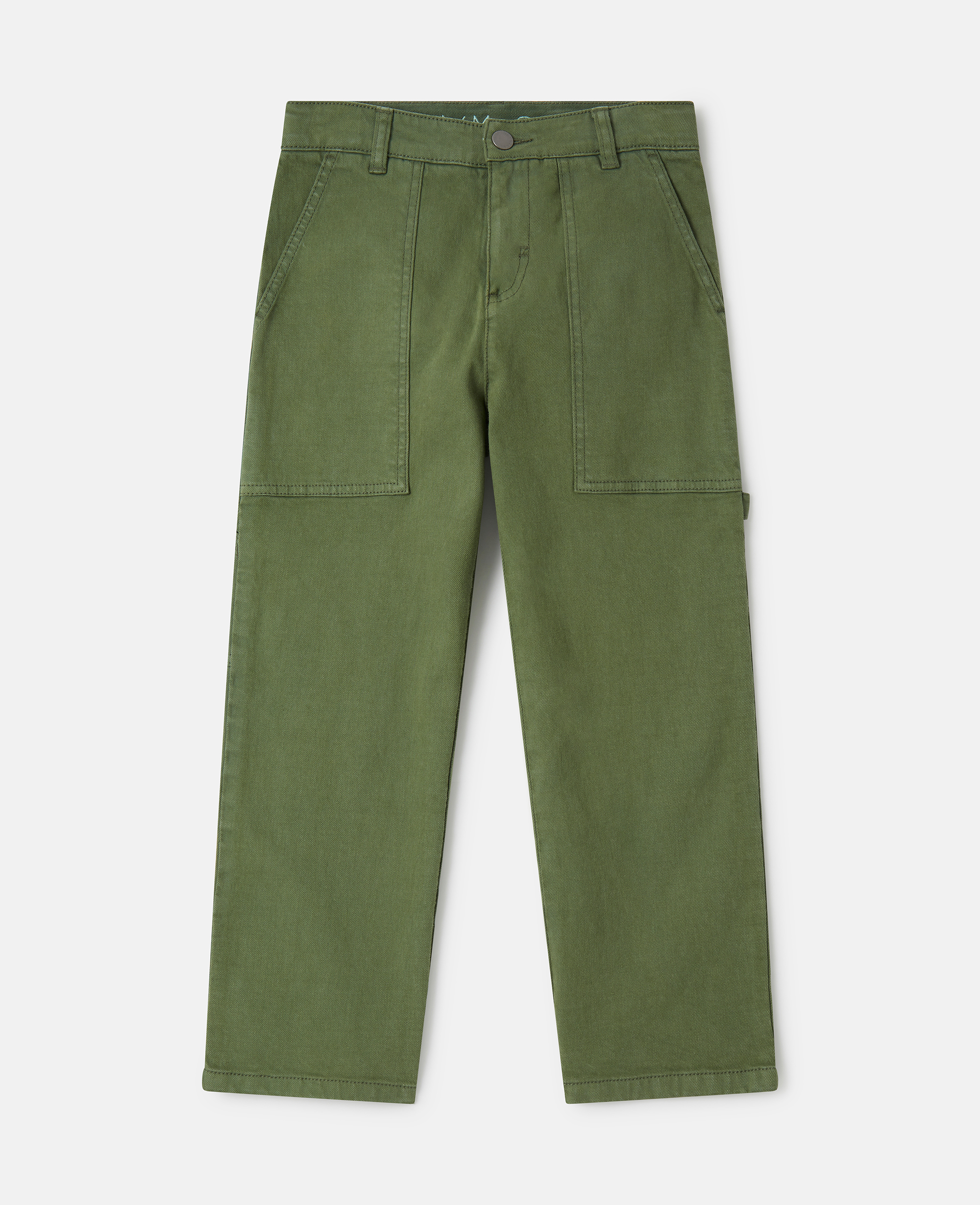 Stella Mccartney Kids' Patch Pocket Trousers In Green